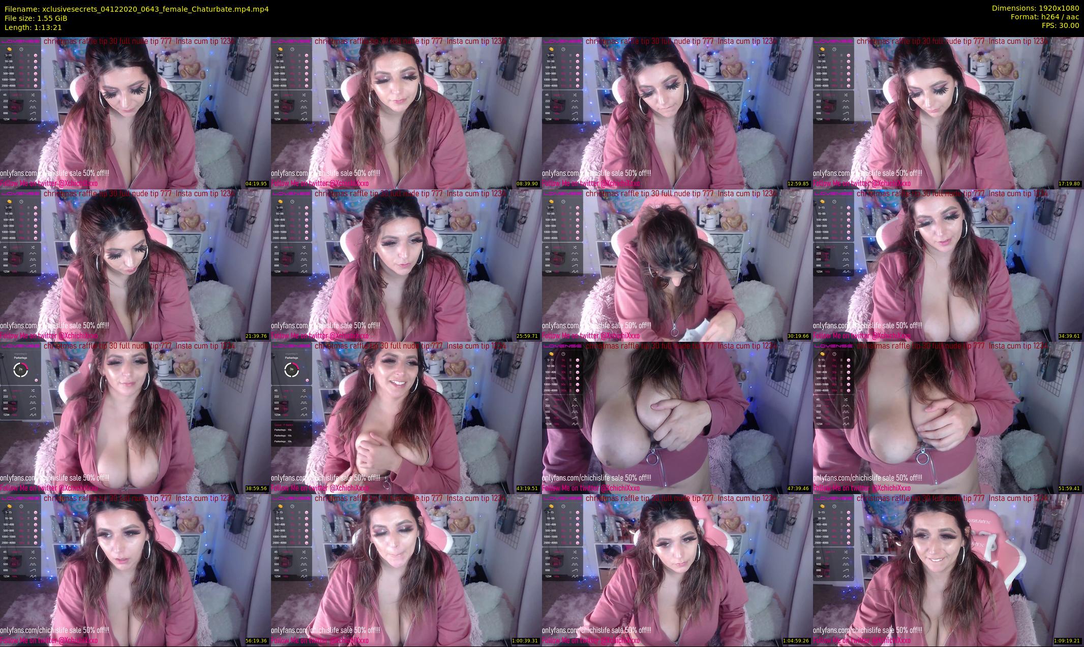 xclusivesecrets — 74 minute Chaturbate female cam show recording, 1080p, Dec 4, 2020