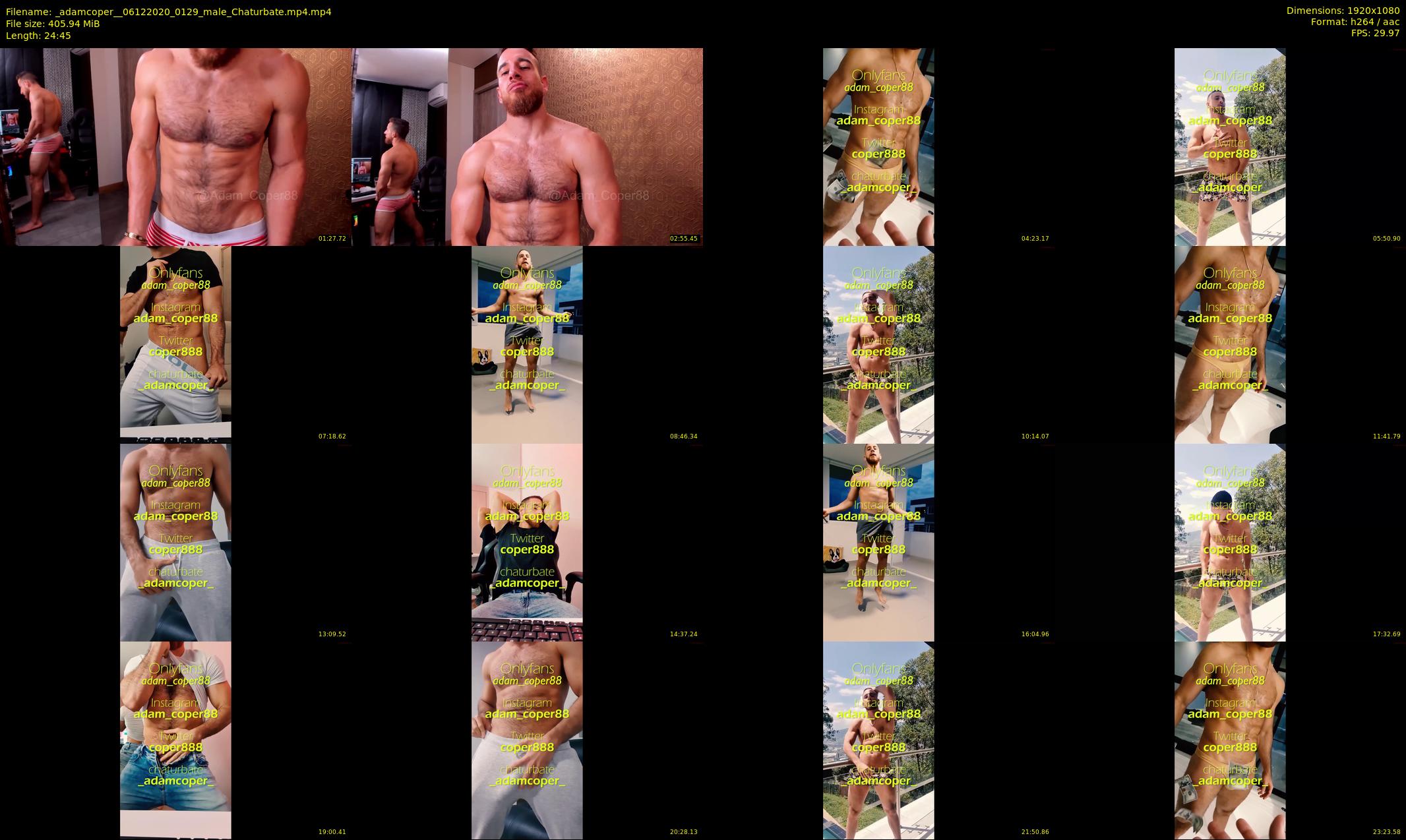 _adamcoper_ — 25 minute Chaturbate male cam show recording, 1080p, Dec 6, 2020