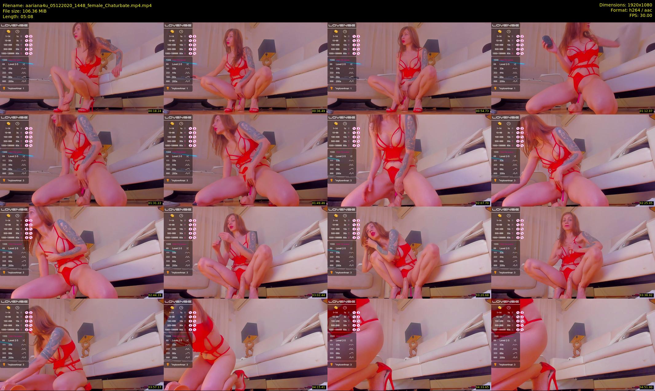 aariana4u — 6 minute Chaturbate female cam show recording, 1080p, Dec 5, 2020