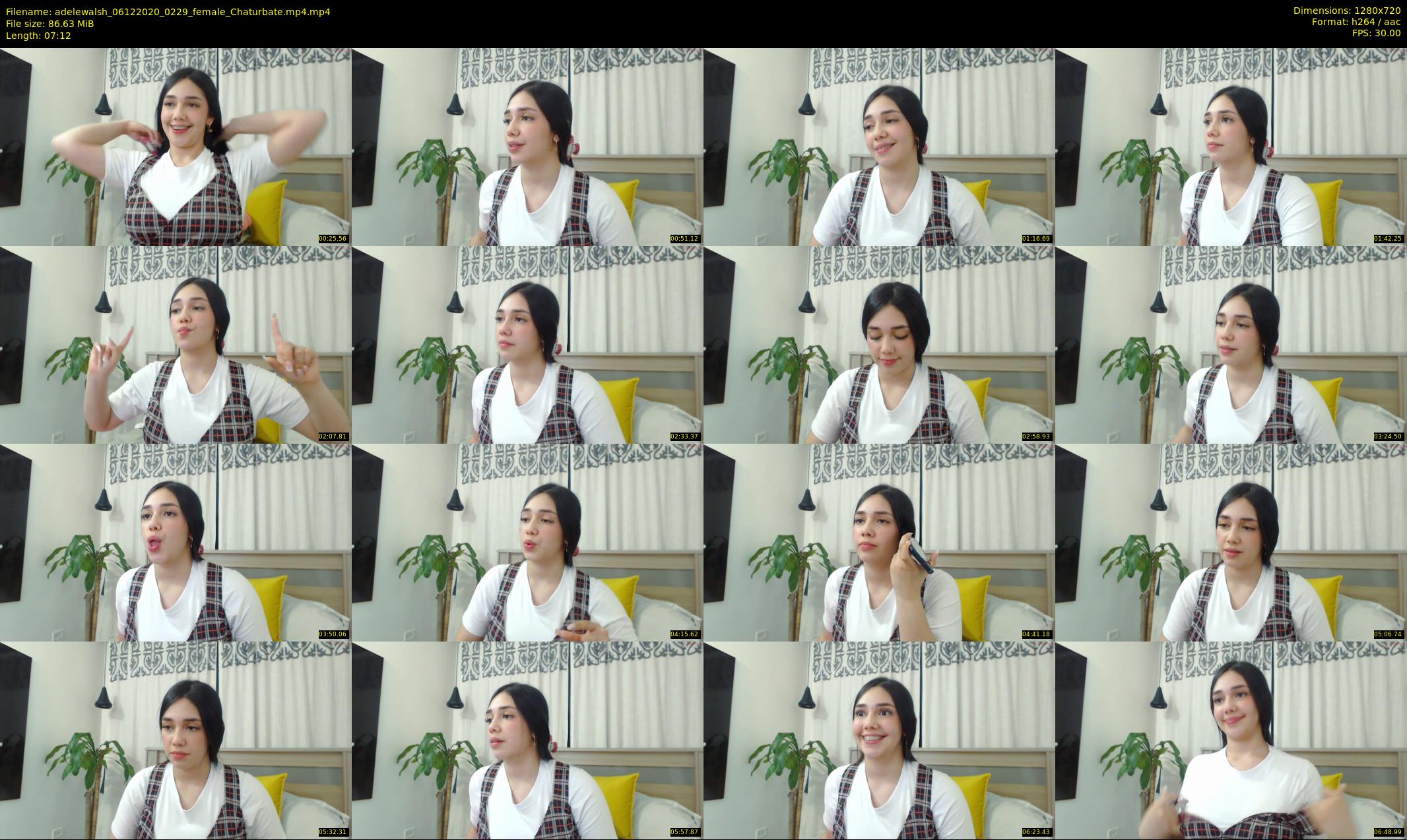adelewalsh — 8 minute Chaturbate female cam show recording, 720p, Dec 6, 2020