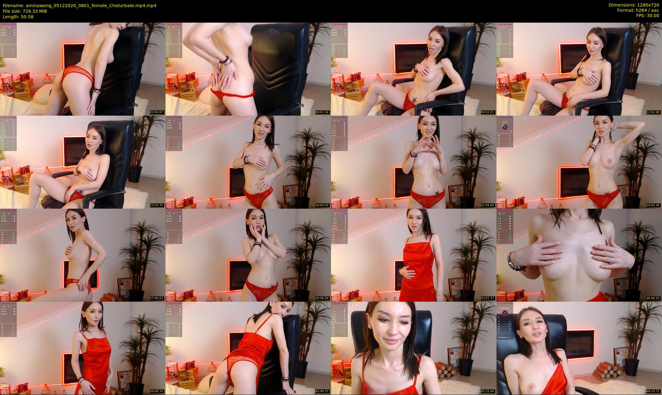 aminawong — 51 minute Chaturbate female cam show recording, 720p, Dec 5, 2020