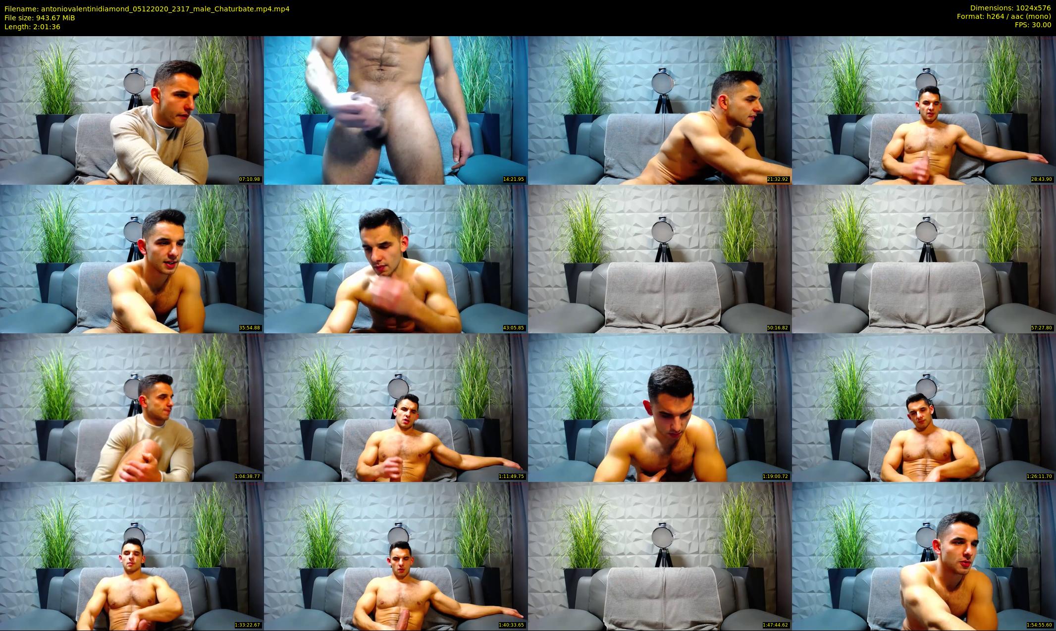 antoniovalentinidiamond — 122 minute Chaturbate male cam show recording, 480p, Dec 5, 2020