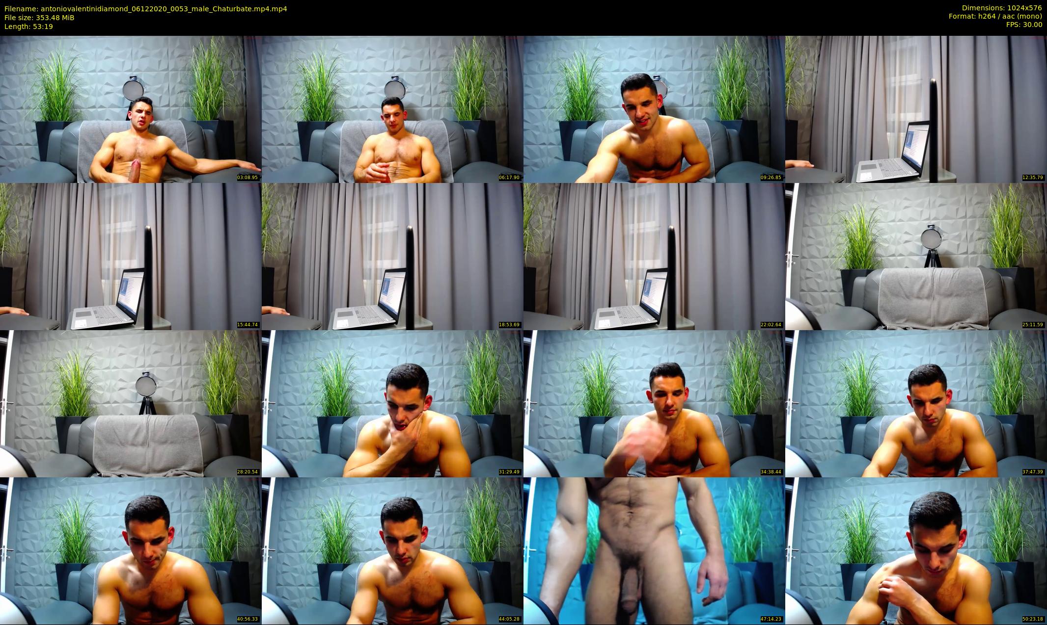antoniovalentinidiamond — 54 minute Chaturbate male cam show recording, 480p, Dec 6, 2020