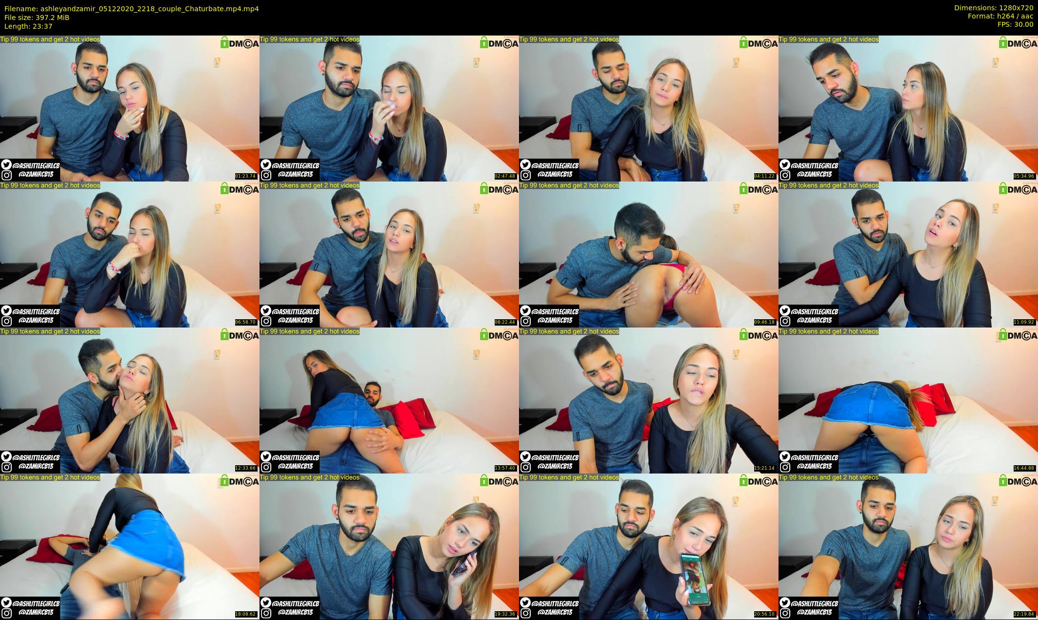 ashleyandzamir — 24 minute Chaturbate couple cam show recording, 720p, Dec 5, 2020