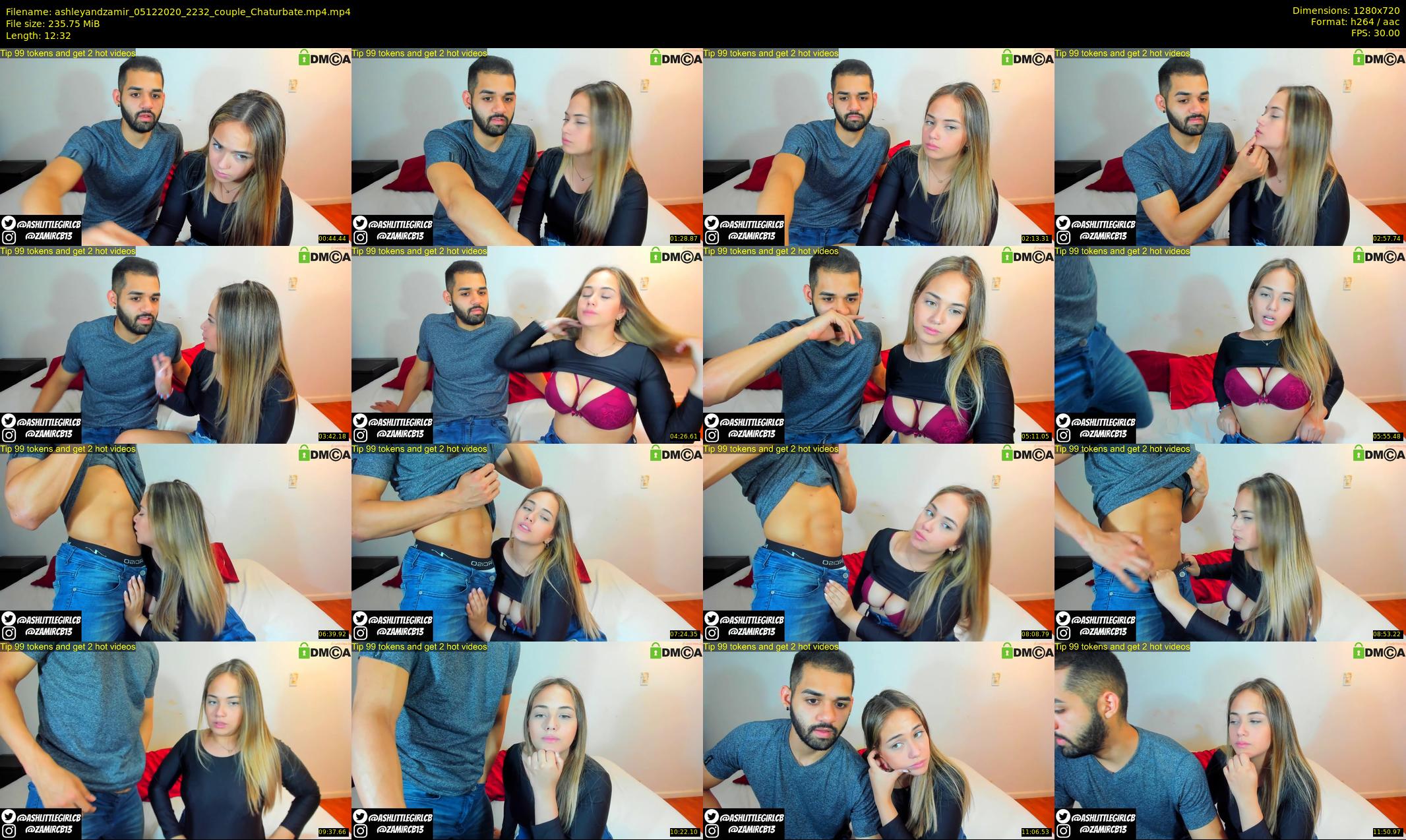 ashleyandzamir — 13 minute Chaturbate couple cam show recording, 720p, Dec 5, 2020