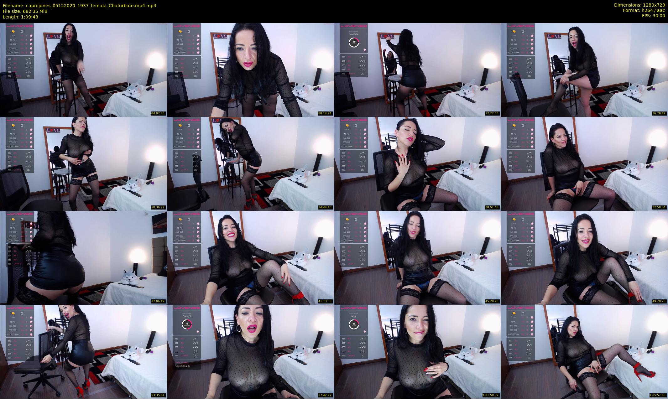 capriijones — 70 minute Chaturbate female cam show recording, 720p, Dec 5, 2020