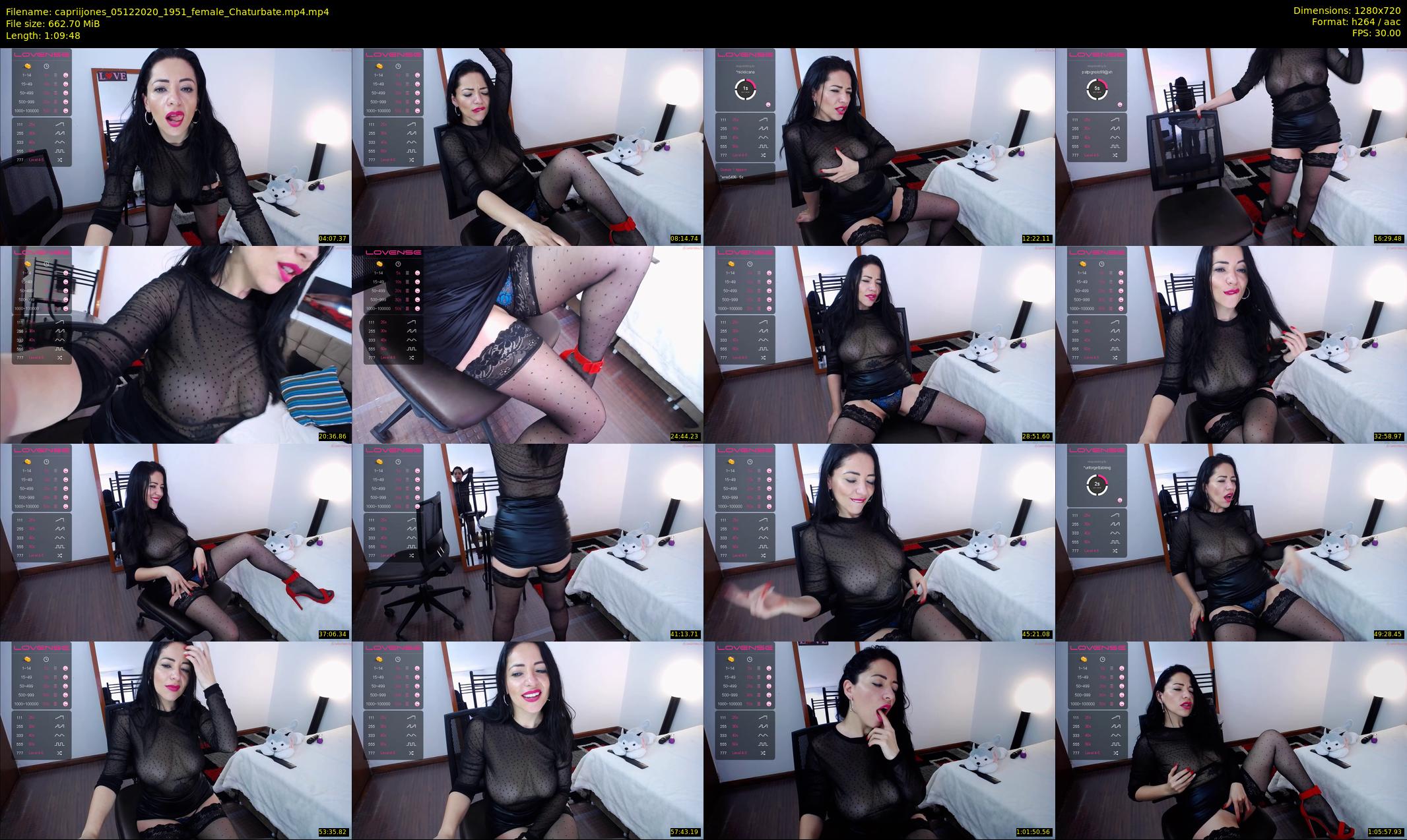 capriijones — 70 minute Chaturbate female cam show recording, 720p, Dec 5, 2020