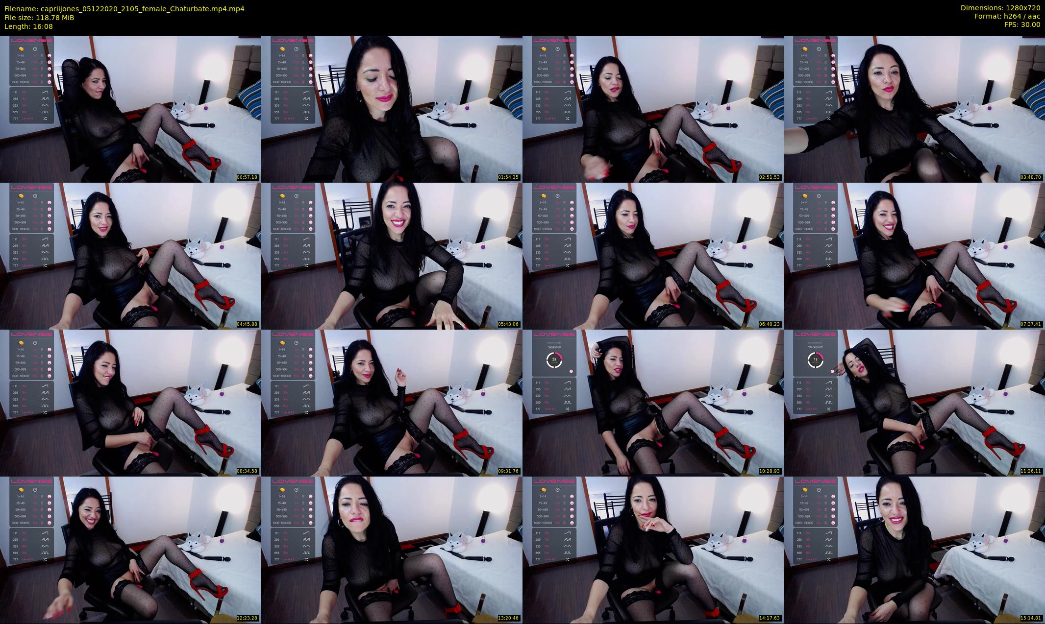 capriijones — 17 minute Chaturbate female cam show recording, 720p, Dec 5, 2020