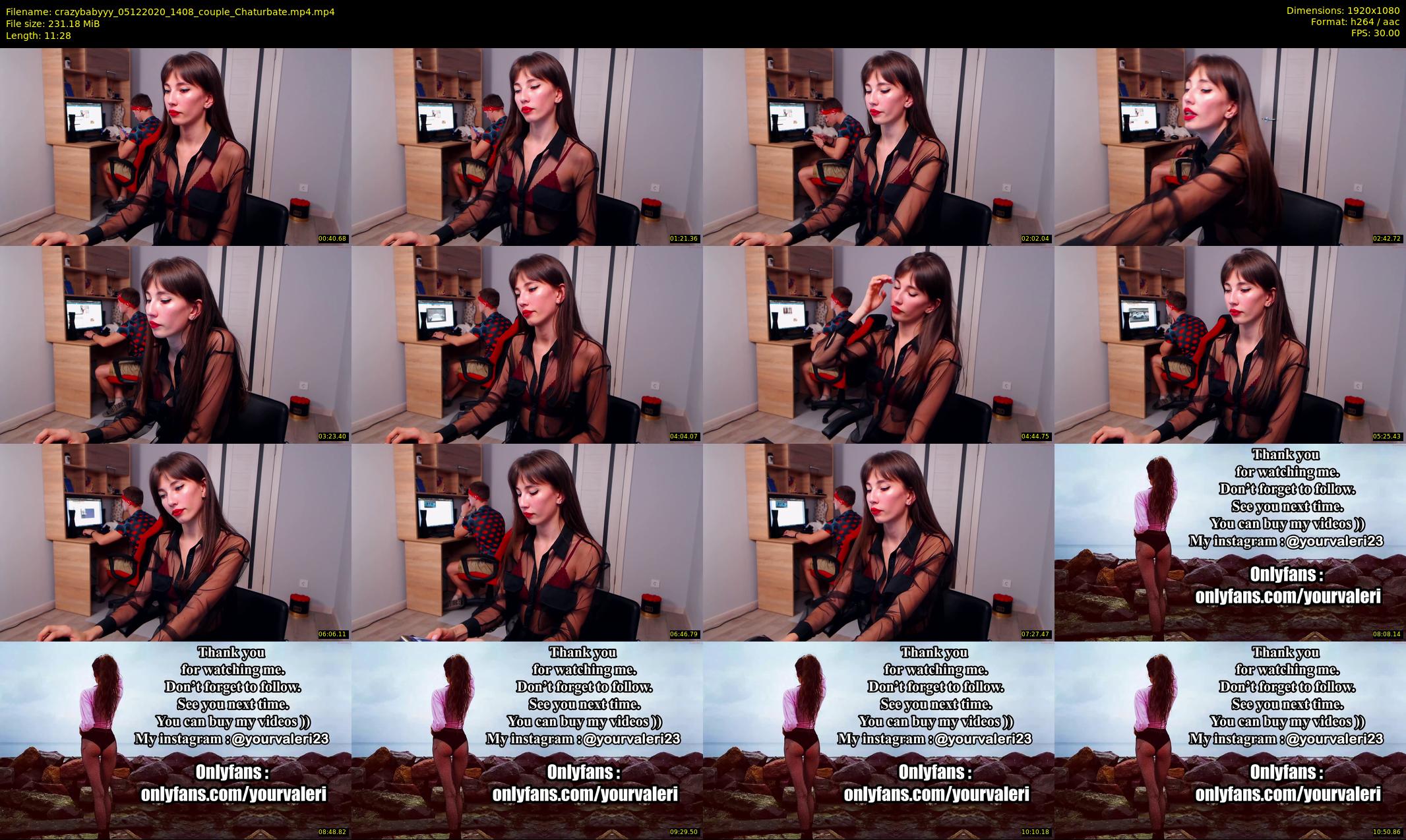 crazybabyyy — 12 minute Chaturbate couple cam show recording, 1080p, Dec 5, 2020