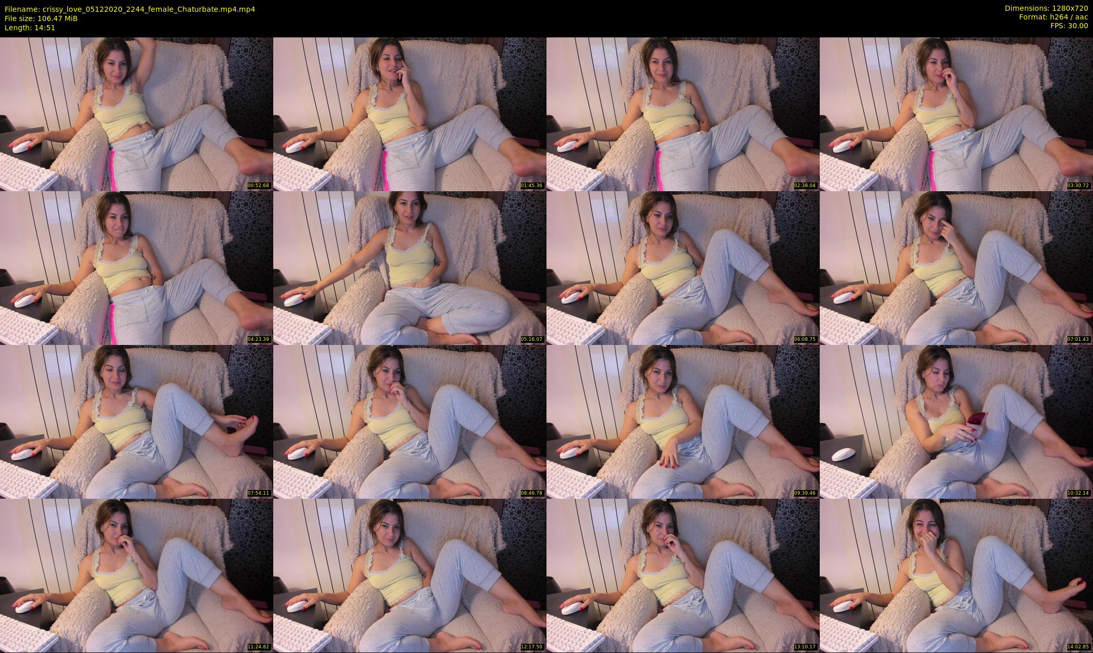 crissy_love — 15 minute Chaturbate female cam show recording, 720p, Dec 5, 2020
