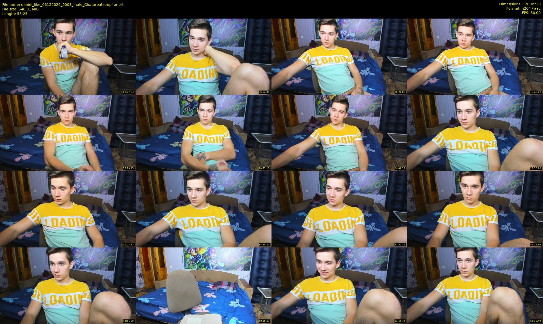 daniel_like — 59 minute Chaturbate male cam show recording, 720p, Dec 6, 2020