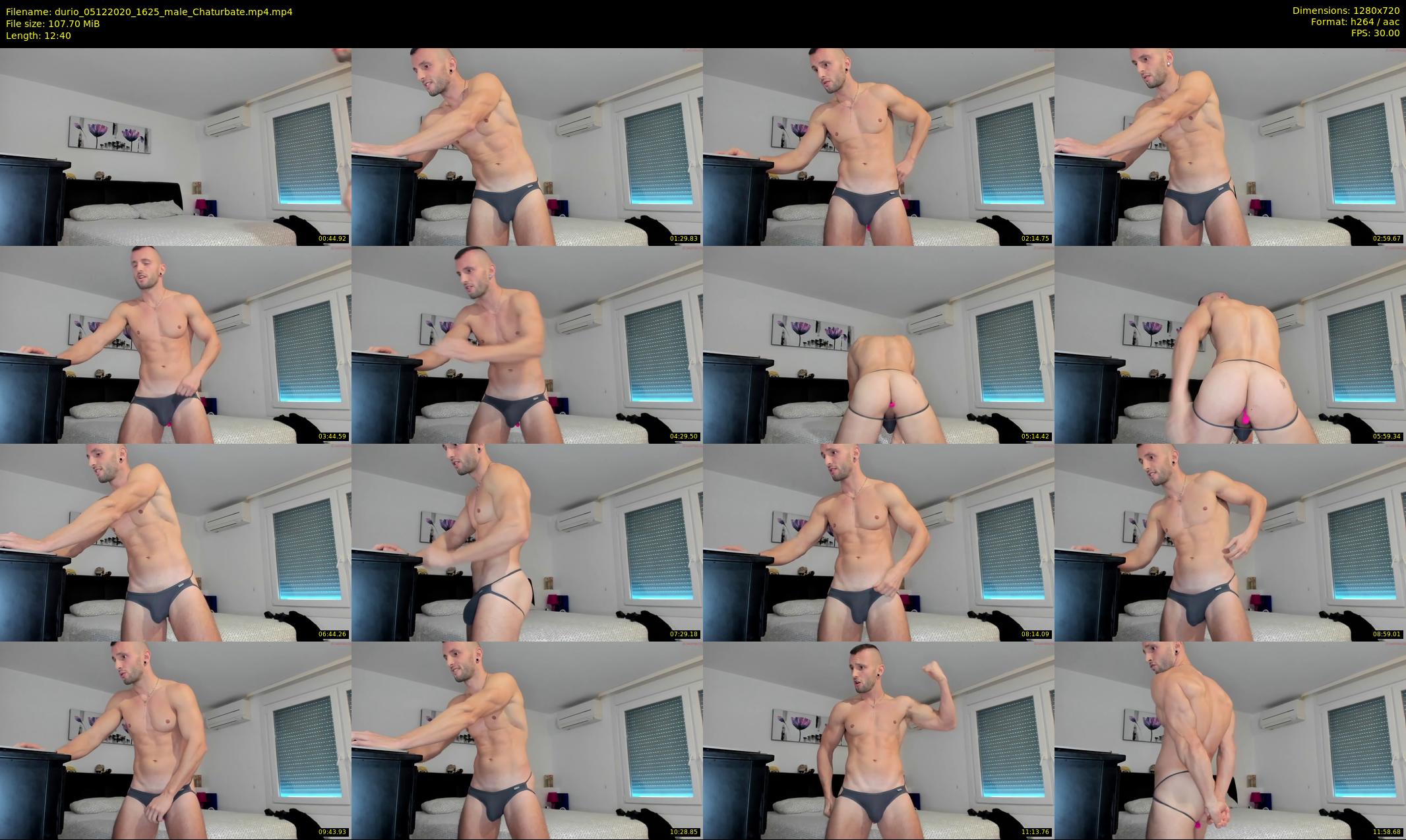 durio — 13 minute Chaturbate male cam show recording, 720p, Dec 5, 2020