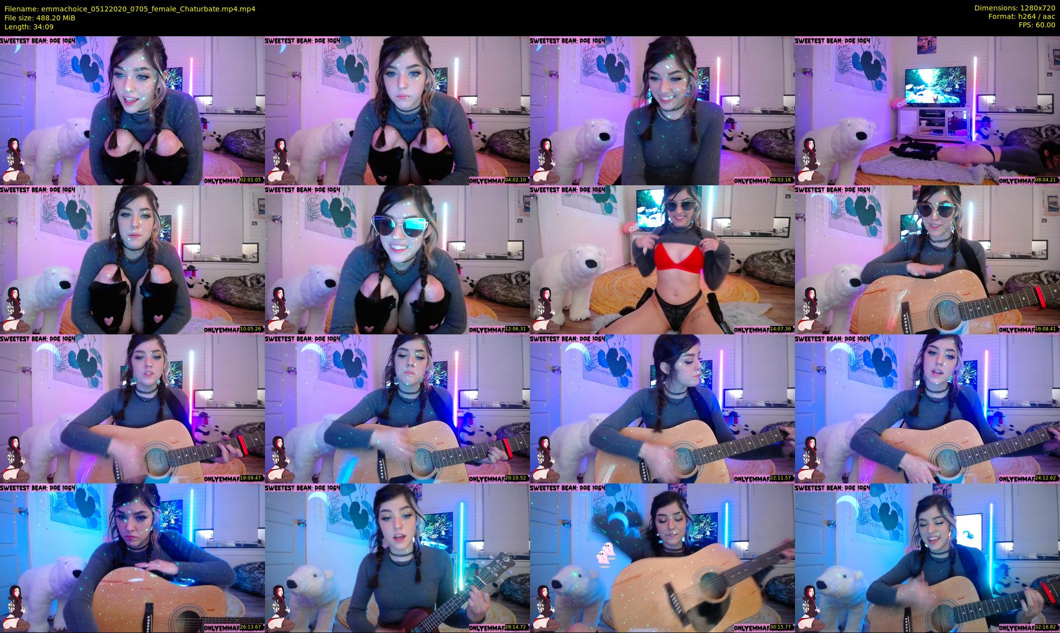 emmachoice — 35 minute Chaturbate female cam show recording, 720p, Dec 5, 2020