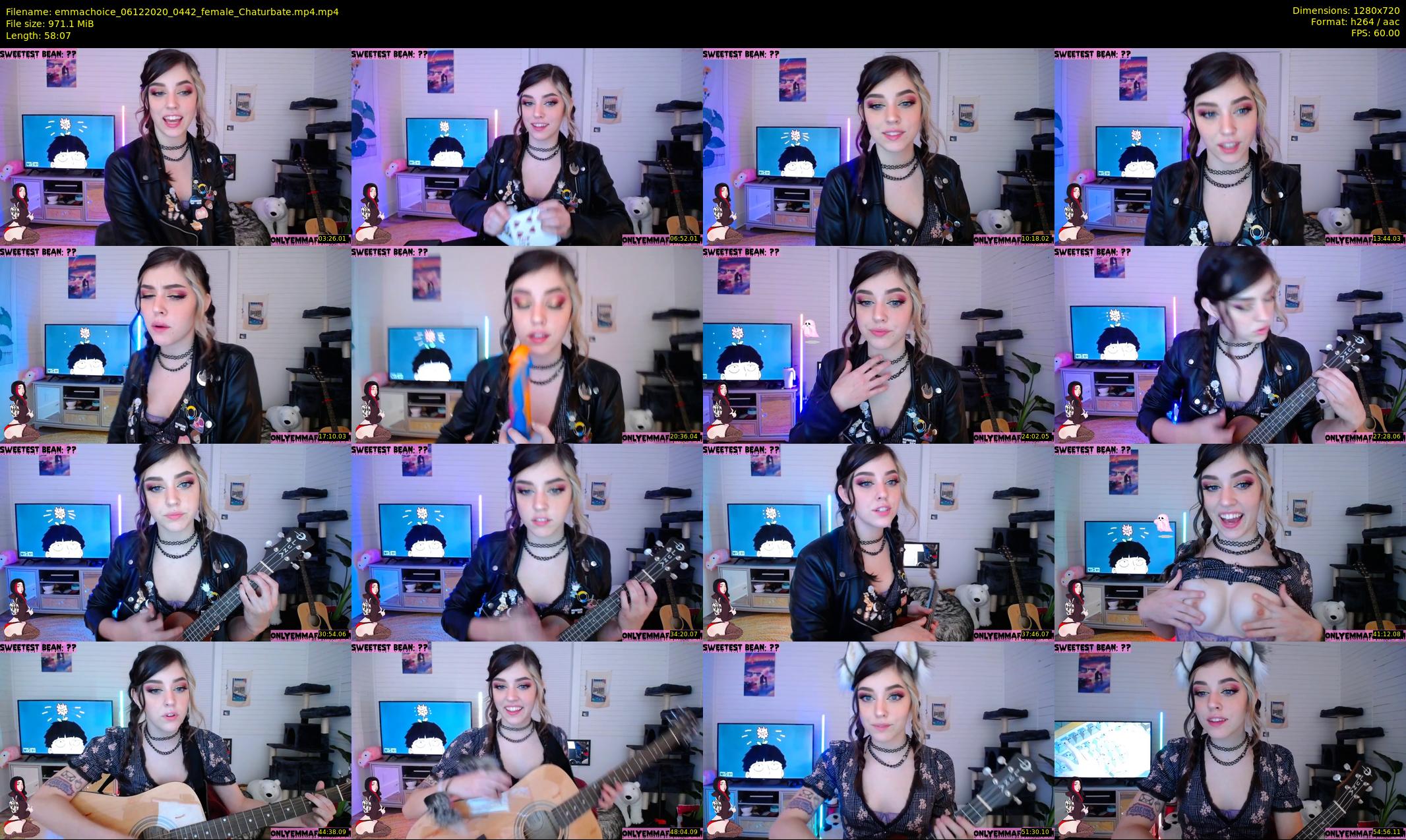 emmachoice — 59 minute Chaturbate female cam show recording, 720p, Dec 6, 2020