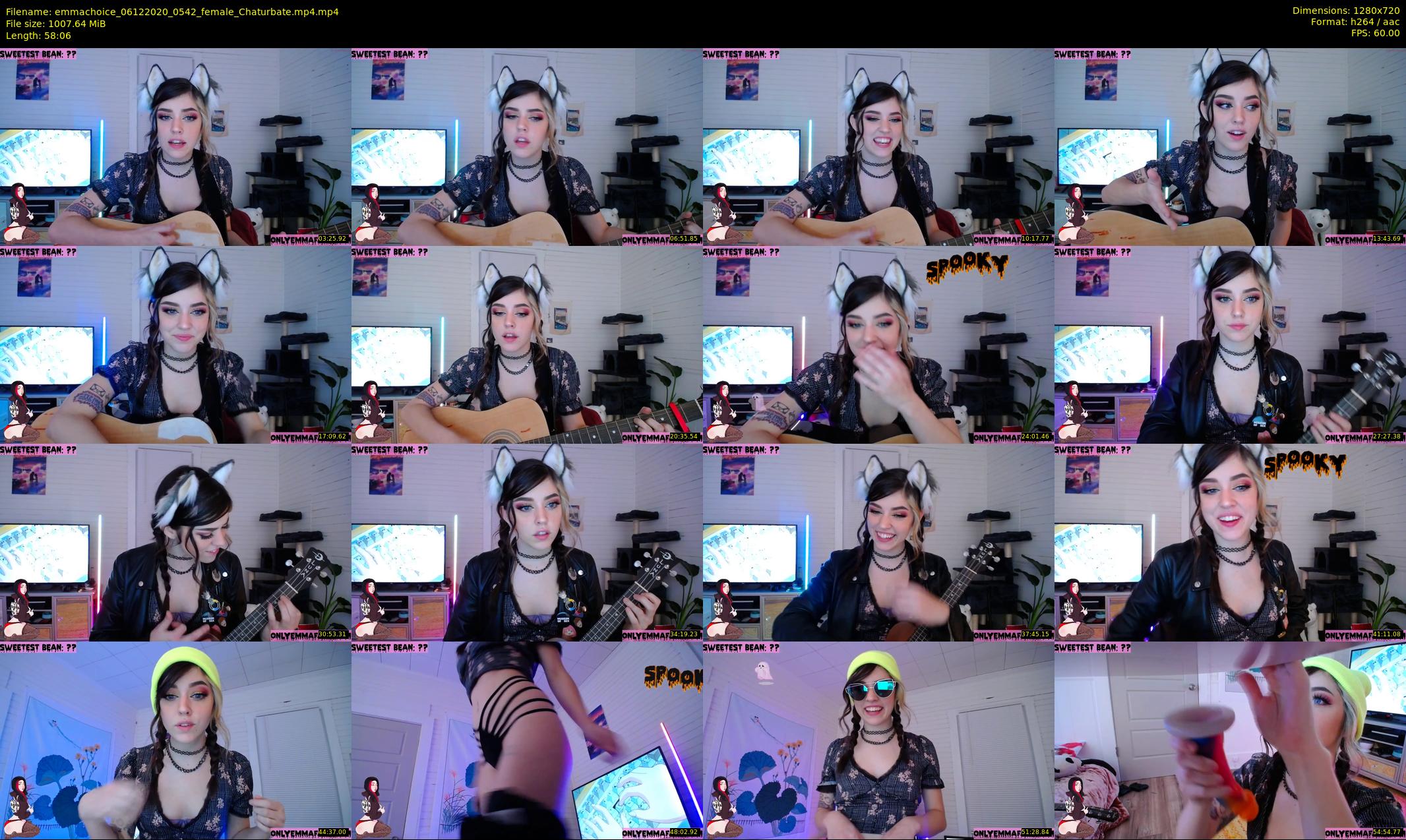 emmachoice — 59 minute Chaturbate female cam show recording, 720p, Dec 6, 2020