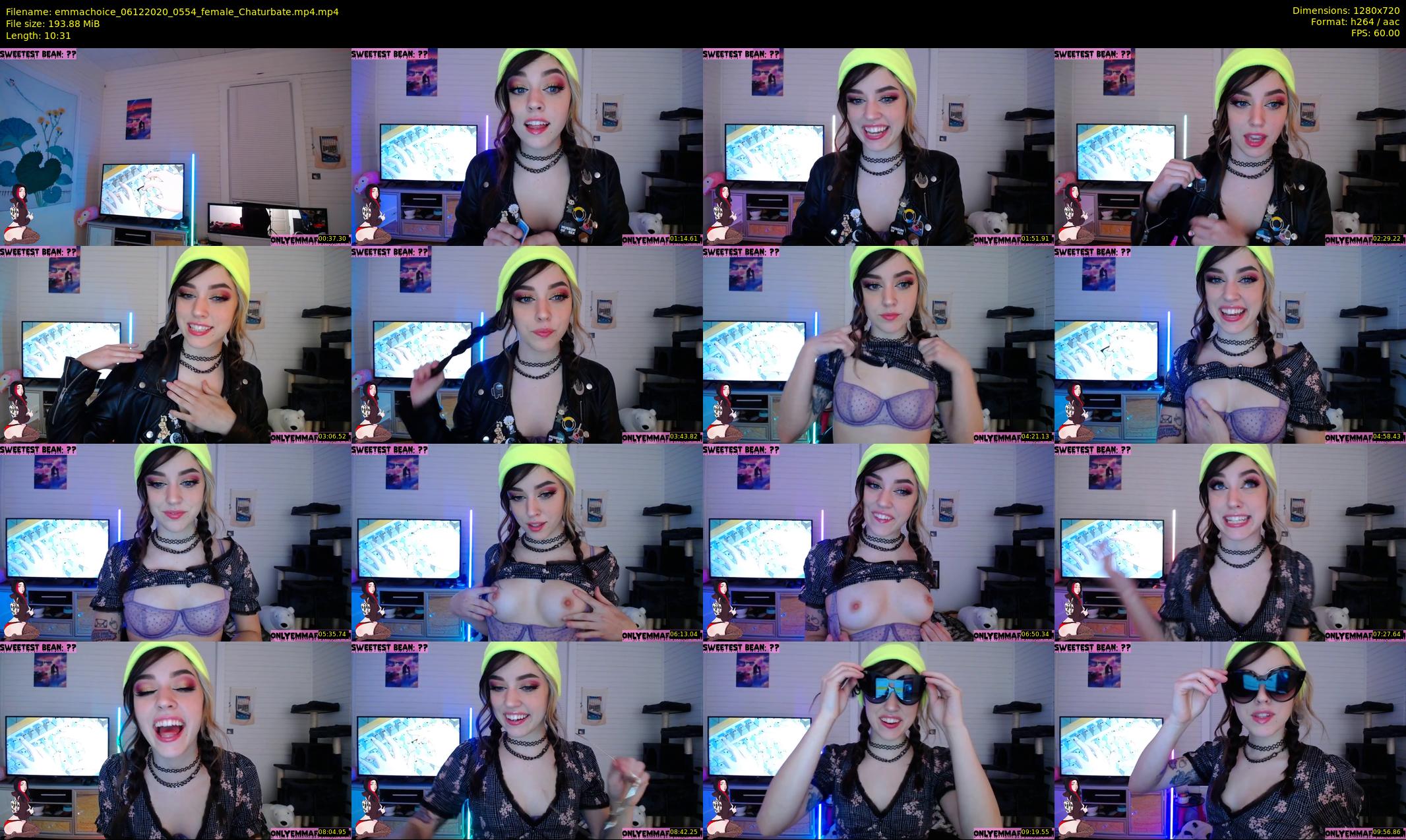 emmachoice — 11 minute Chaturbate female cam show recording, 720p, Dec 6, 2020