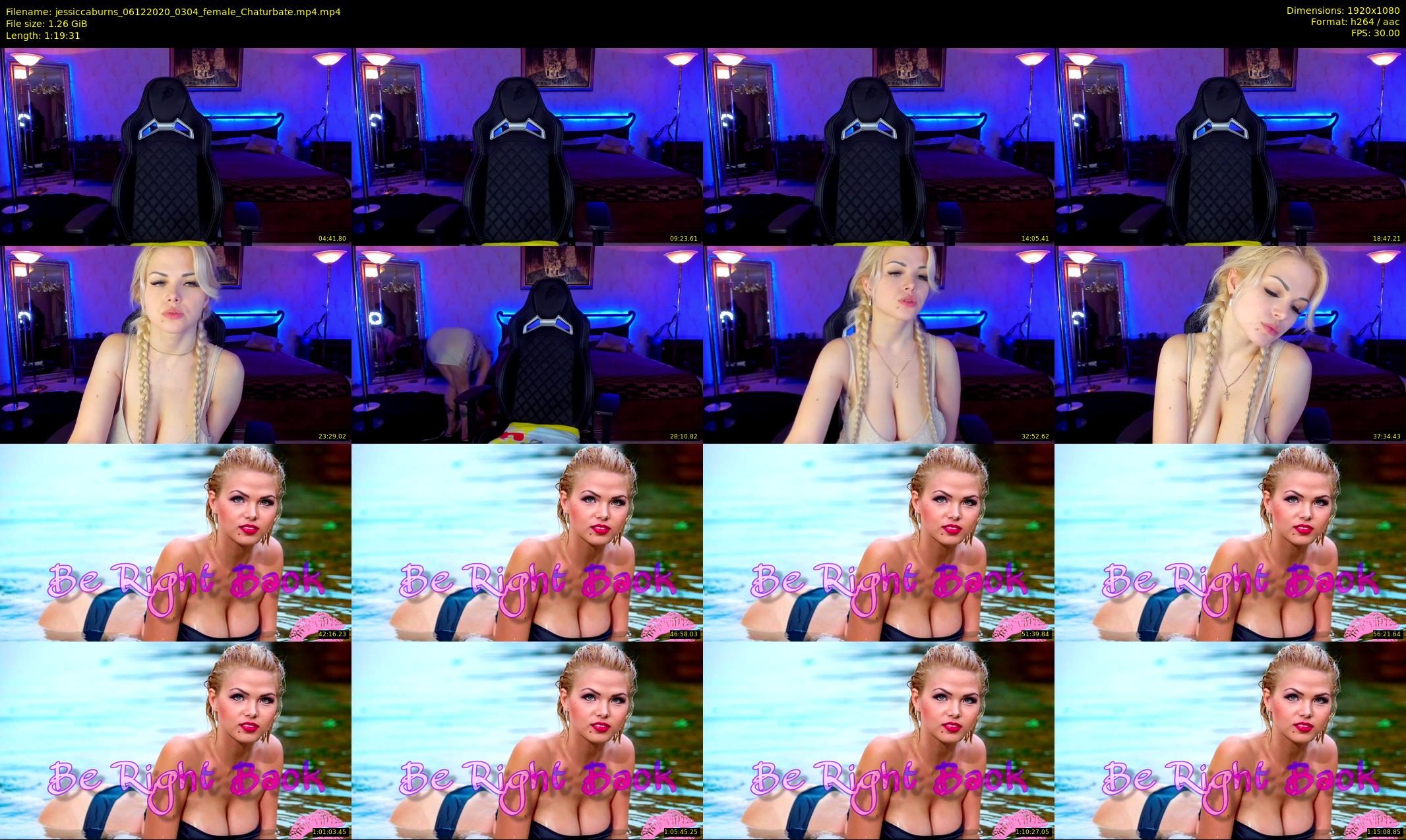 jessiccaburns — 80 minute Chaturbate female cam show recording, 1080p, Dec 6, 2020