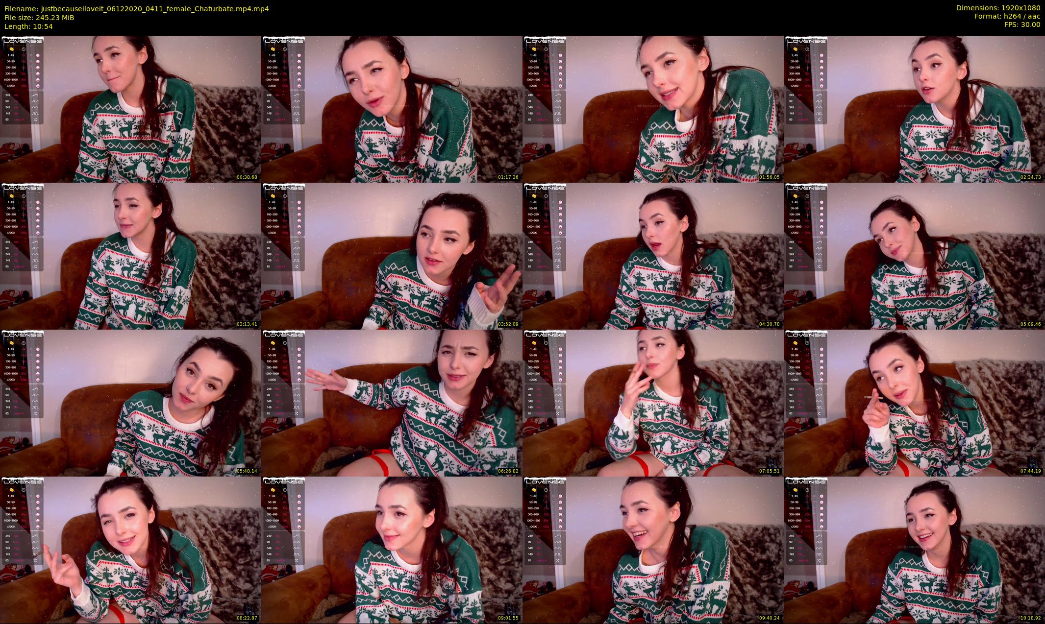 justbecauseiloveit — 11 minute Chaturbate female cam show recording, 1080p, Dec 6, 2020