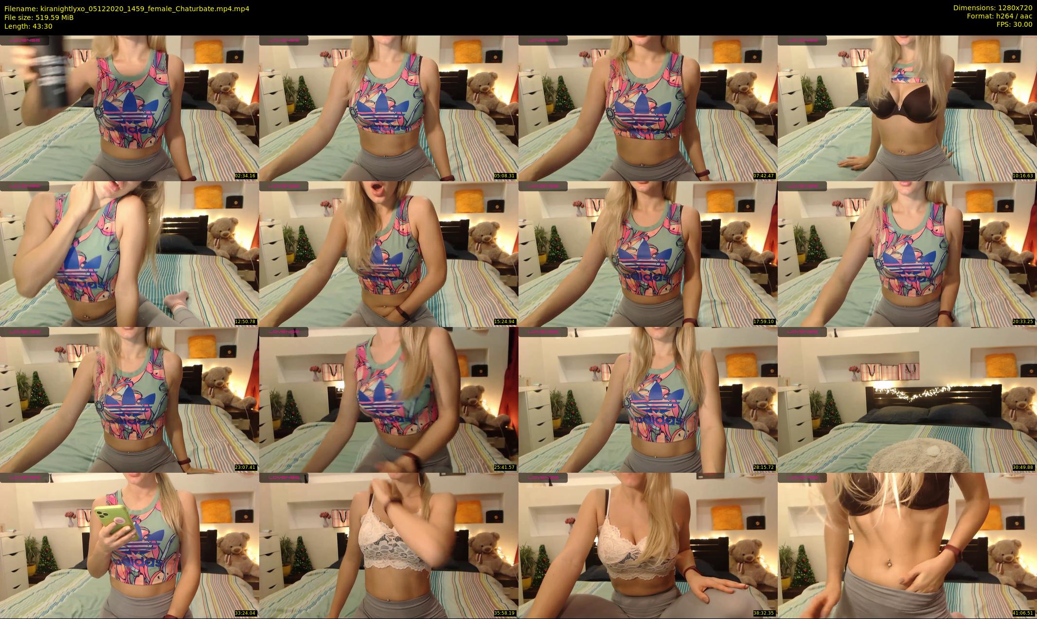 kiranightlyxo — 44 minute Chaturbate female cam show recording, 720p, Dec 5, 2020