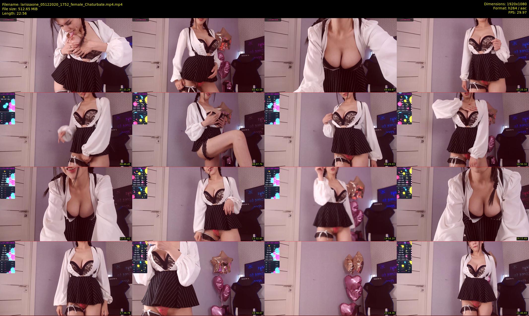 larissaone — 23 minute Chaturbate female cam show recording, 1080p, Dec 5, 2020