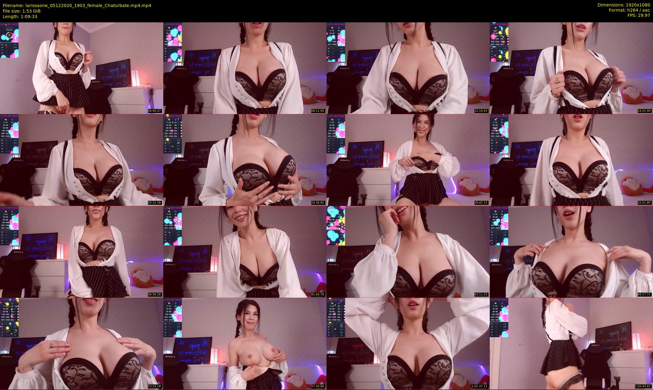 larissaone — 70 minute Chaturbate female cam show recording, 1080p, Dec 5, 2020