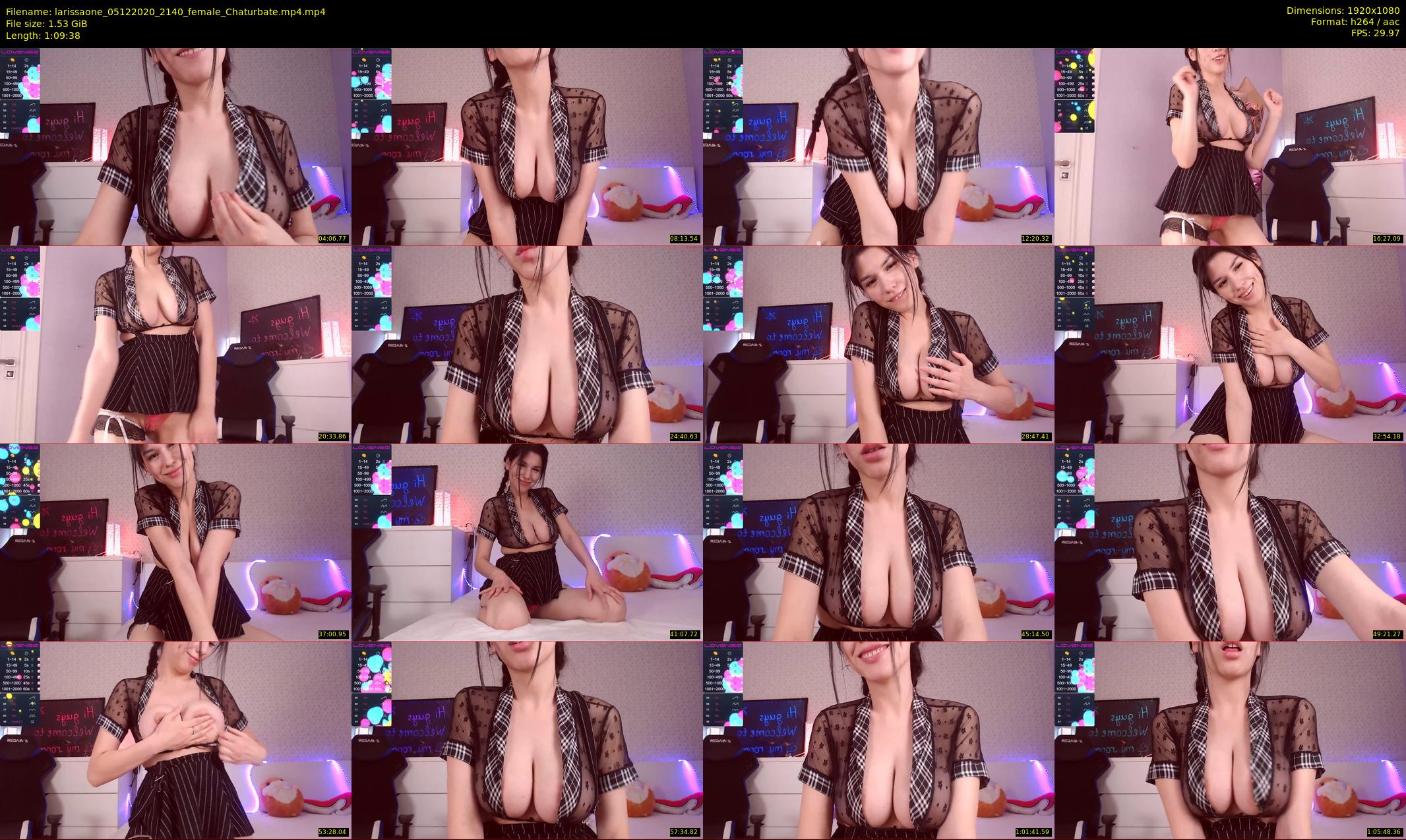 larissaone — 70 minute Chaturbate female cam show recording, 1080p, Dec 5, 2020