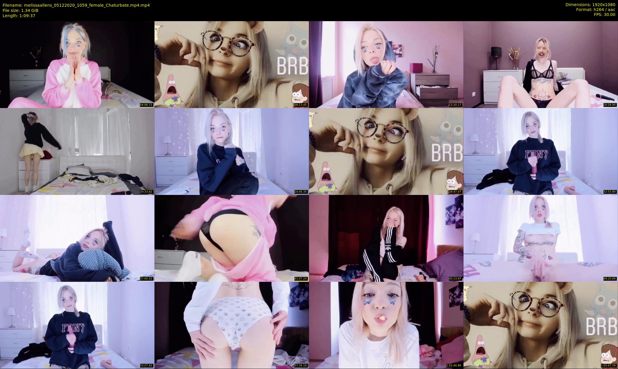 melissaallens — 70 minute Chaturbate female cam show recording, 1080p, Dec 5, 2020