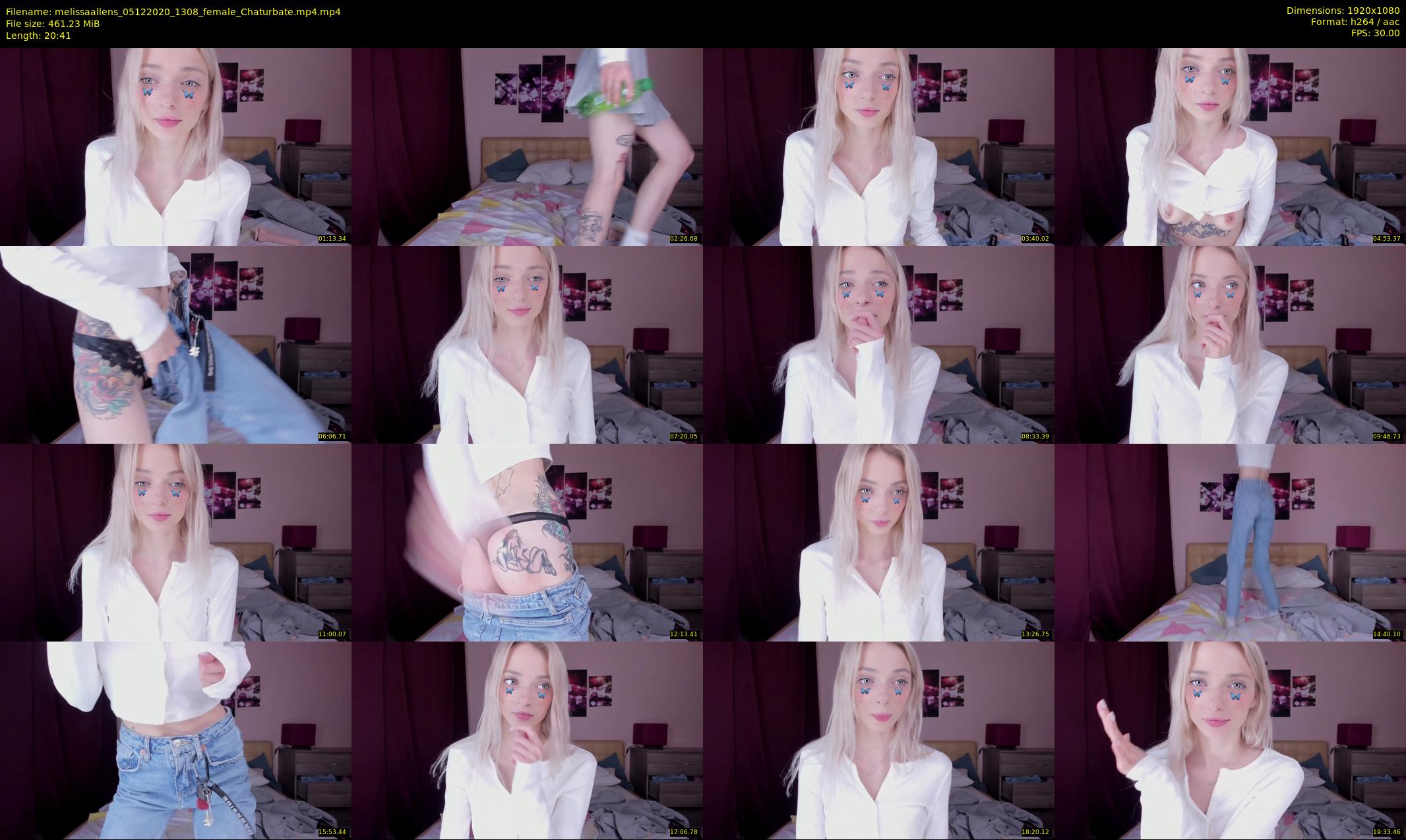 melissaallens — 21 minute Chaturbate female cam show recording, 1080p, Dec 5, 2020