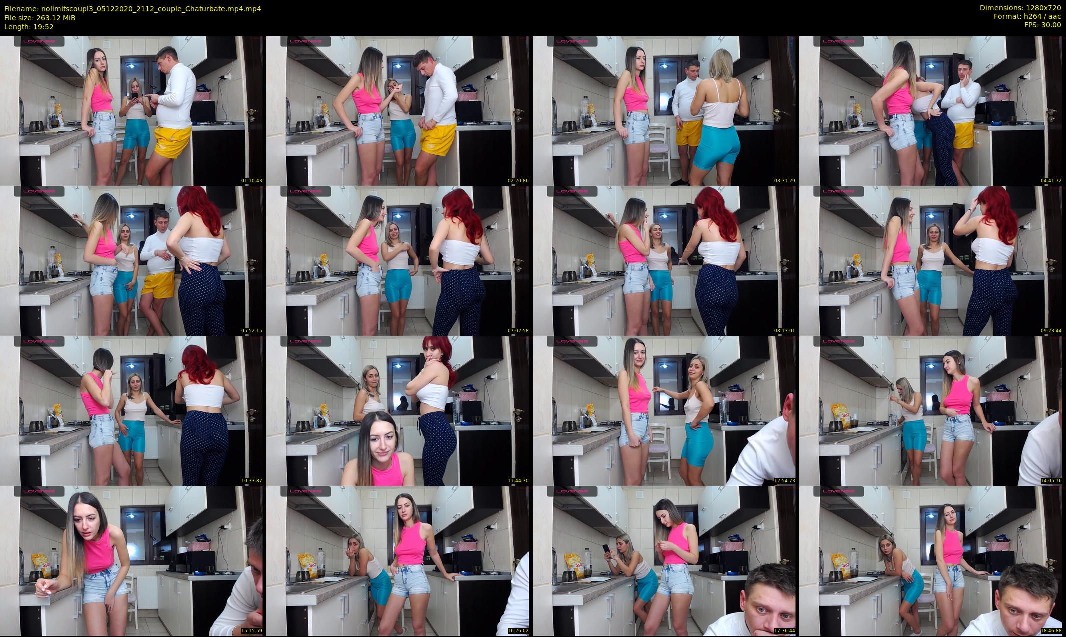 nolimitscoupl3 — 20 minute Chaturbate couple cam show recording, 720p, Dec 5, 2020