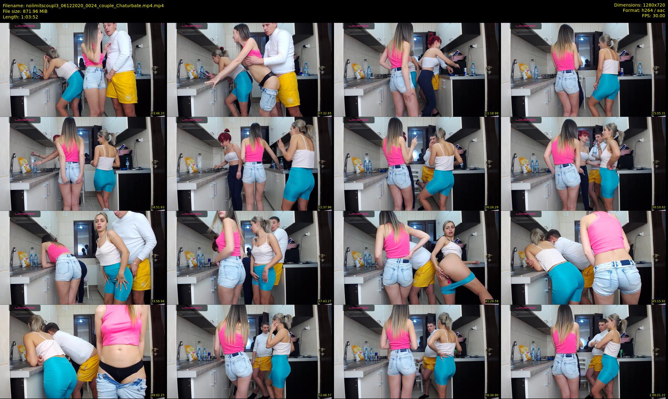 nolimitscoupl3 — 64 minute Chaturbate couple cam show recording, 720p, Dec 6, 2020