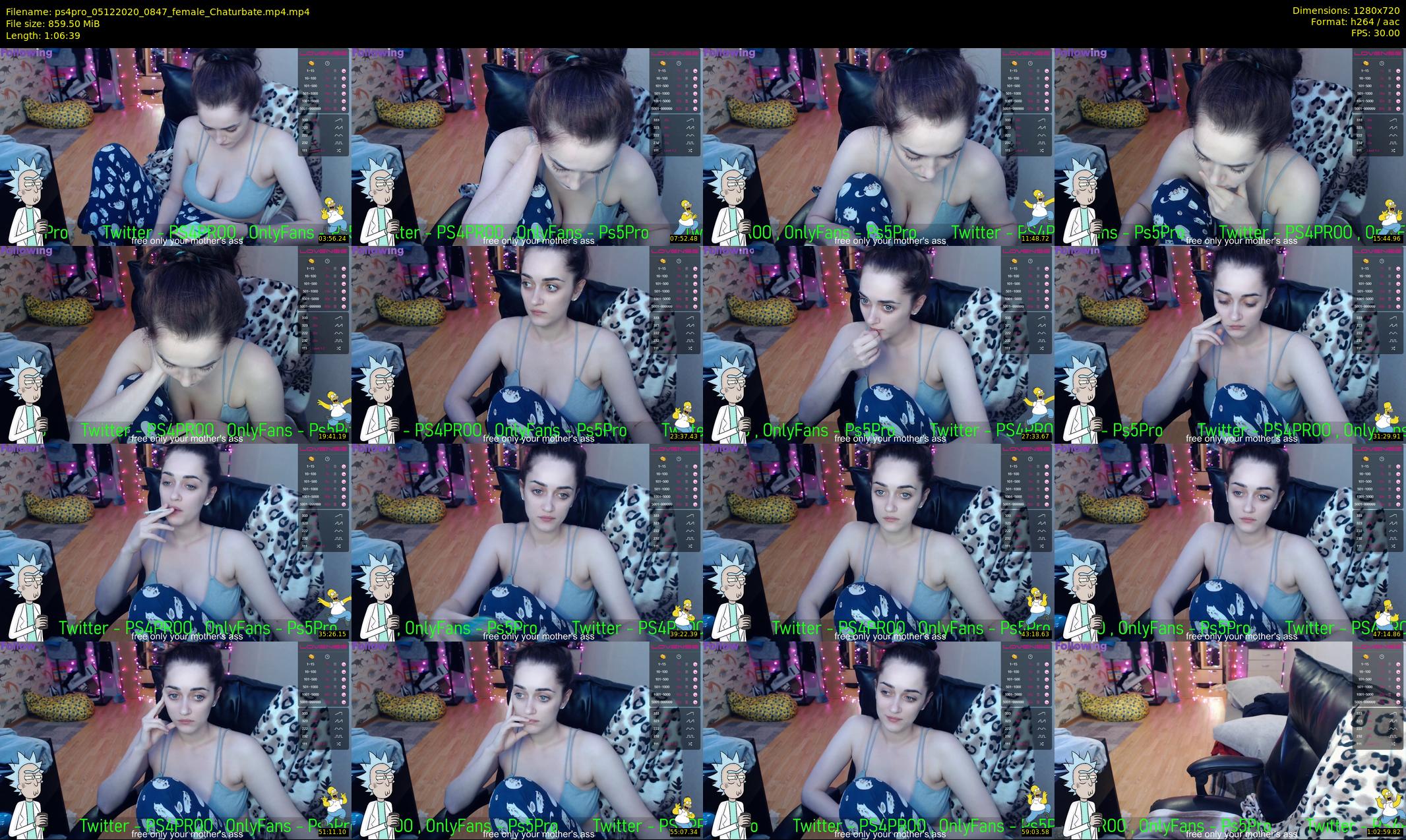 ps4pro — 67 minute Chaturbate female cam show recording, 720p, Dec 5, 2020