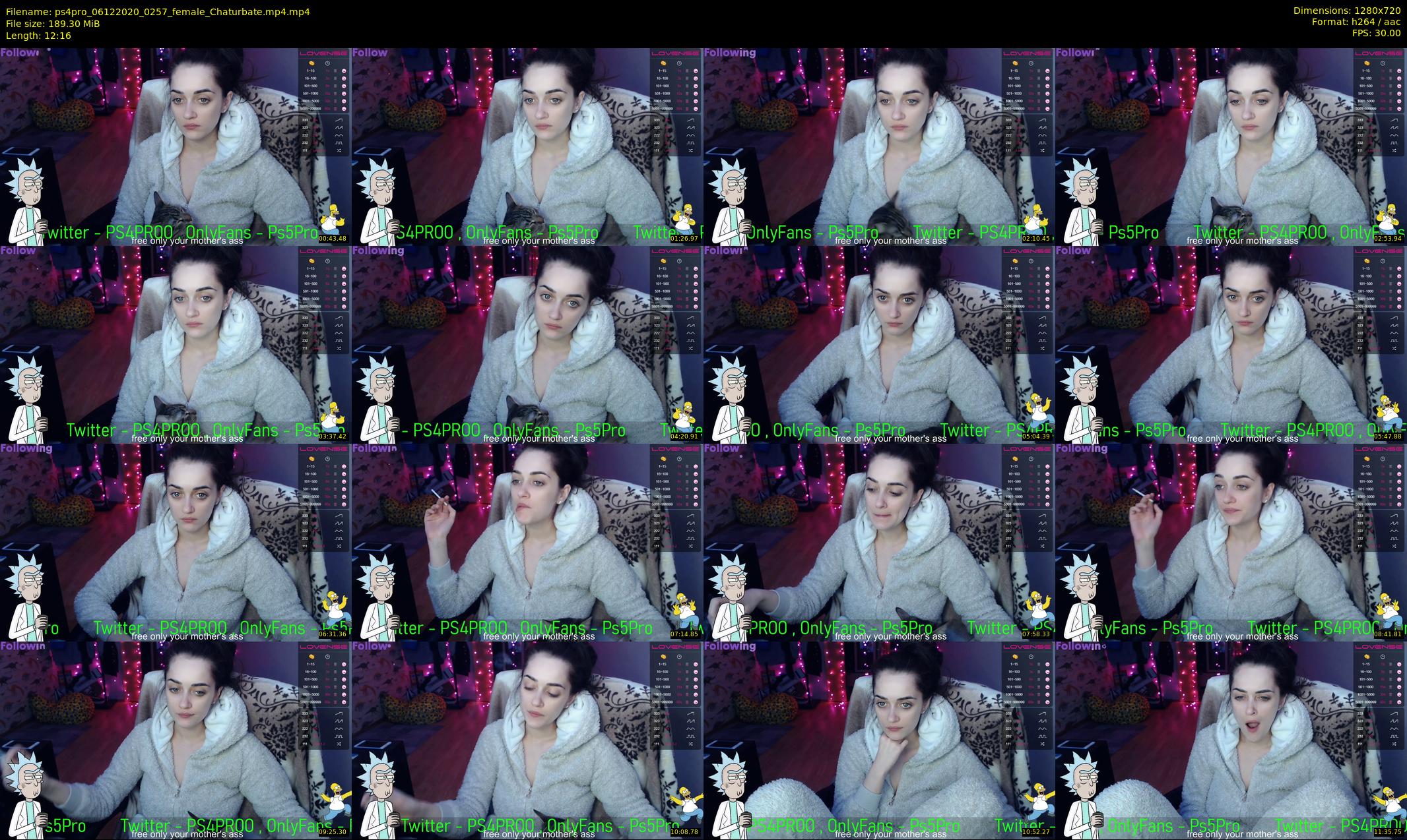 ps4pro — 13 minute Chaturbate female cam show recording, 720p, Dec 6, 2020