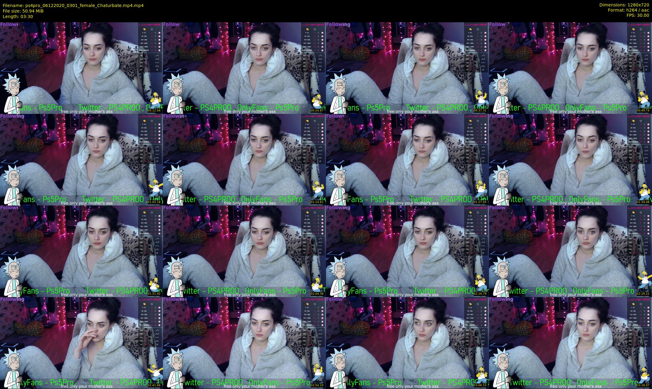 ps4pro — 4 minute Chaturbate female cam show recording, 720p, Dec 6, 2020