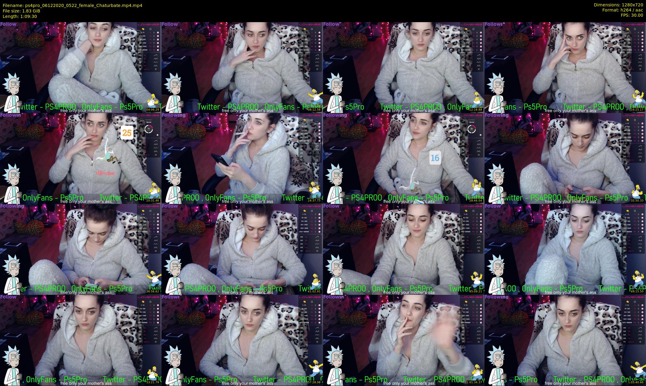 ps4pro — 70 minute Chaturbate female cam show recording, 720p, Dec 6, 2020
