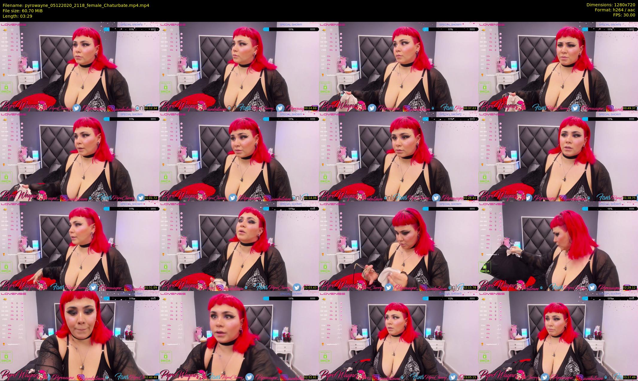 pyrowayne — 4 minute Chaturbate female cam show recording, 720p, Dec 5, 2020