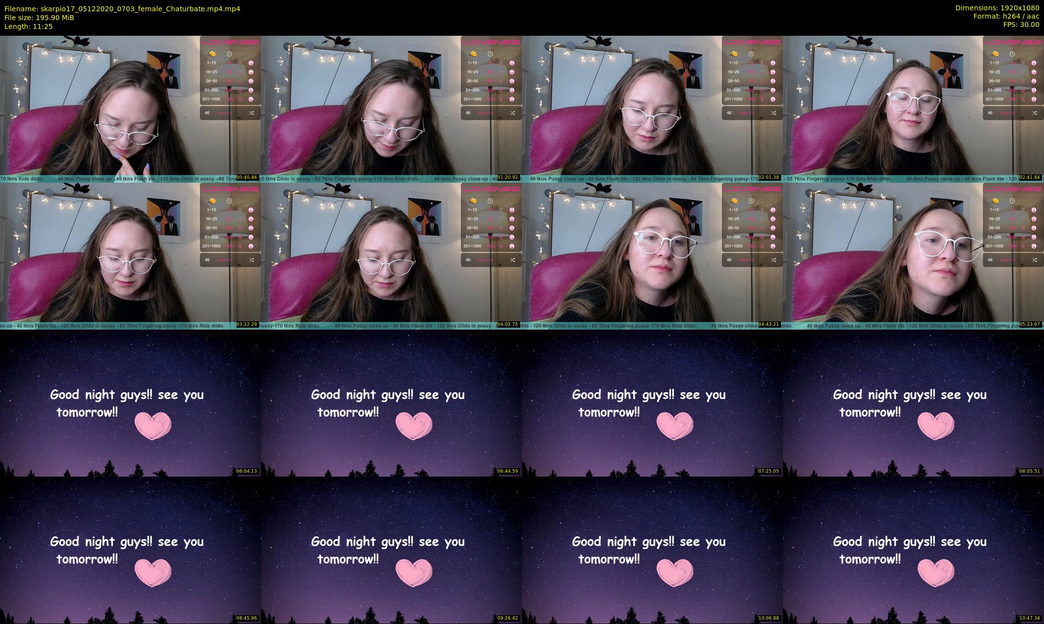 skarpio17 — 12 minute Chaturbate female cam show recording, 1080p, Dec 5, 2020