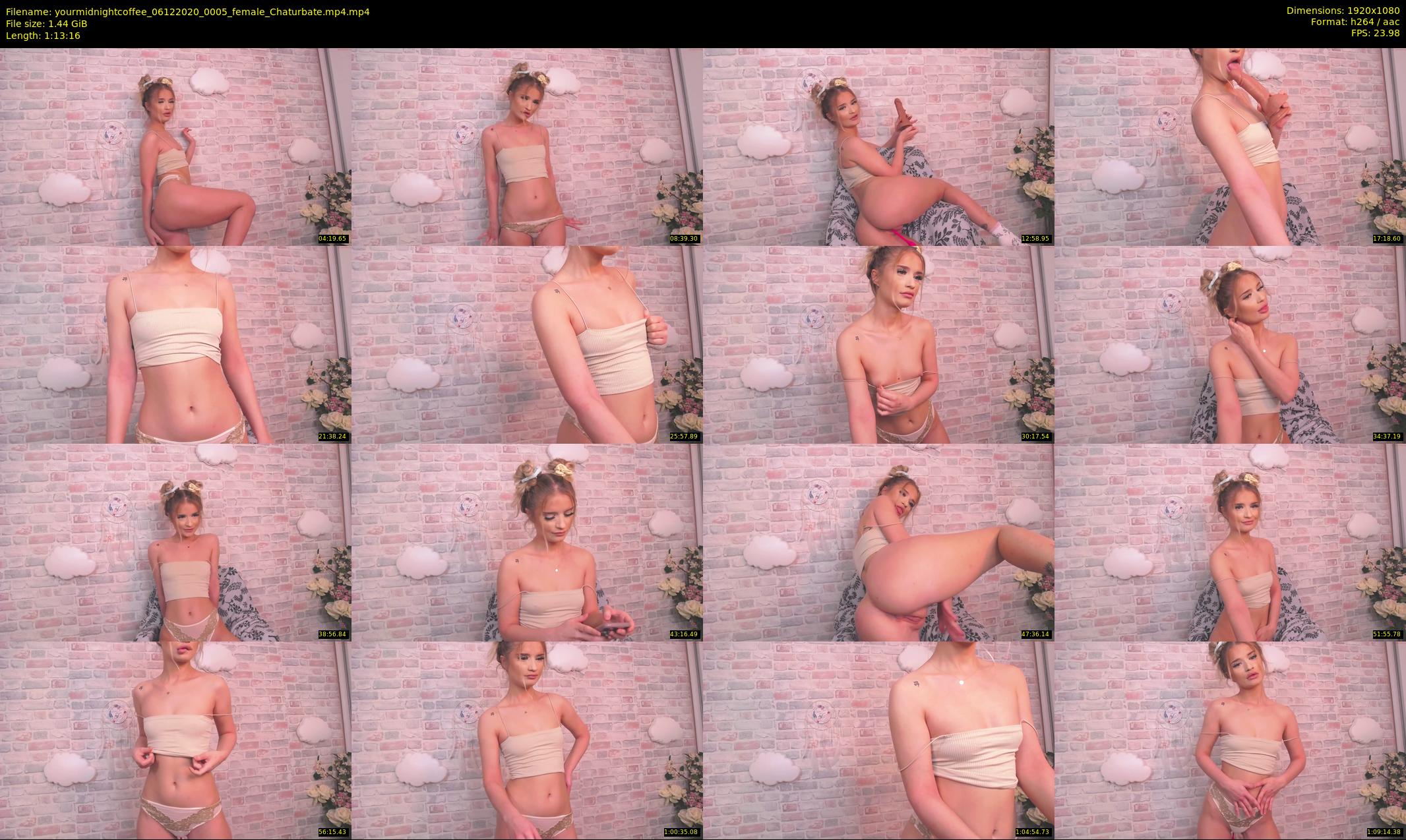 yourmidnightcoffee — 74 minute Chaturbate female cam show recording, 1080p, Dec 6, 2020