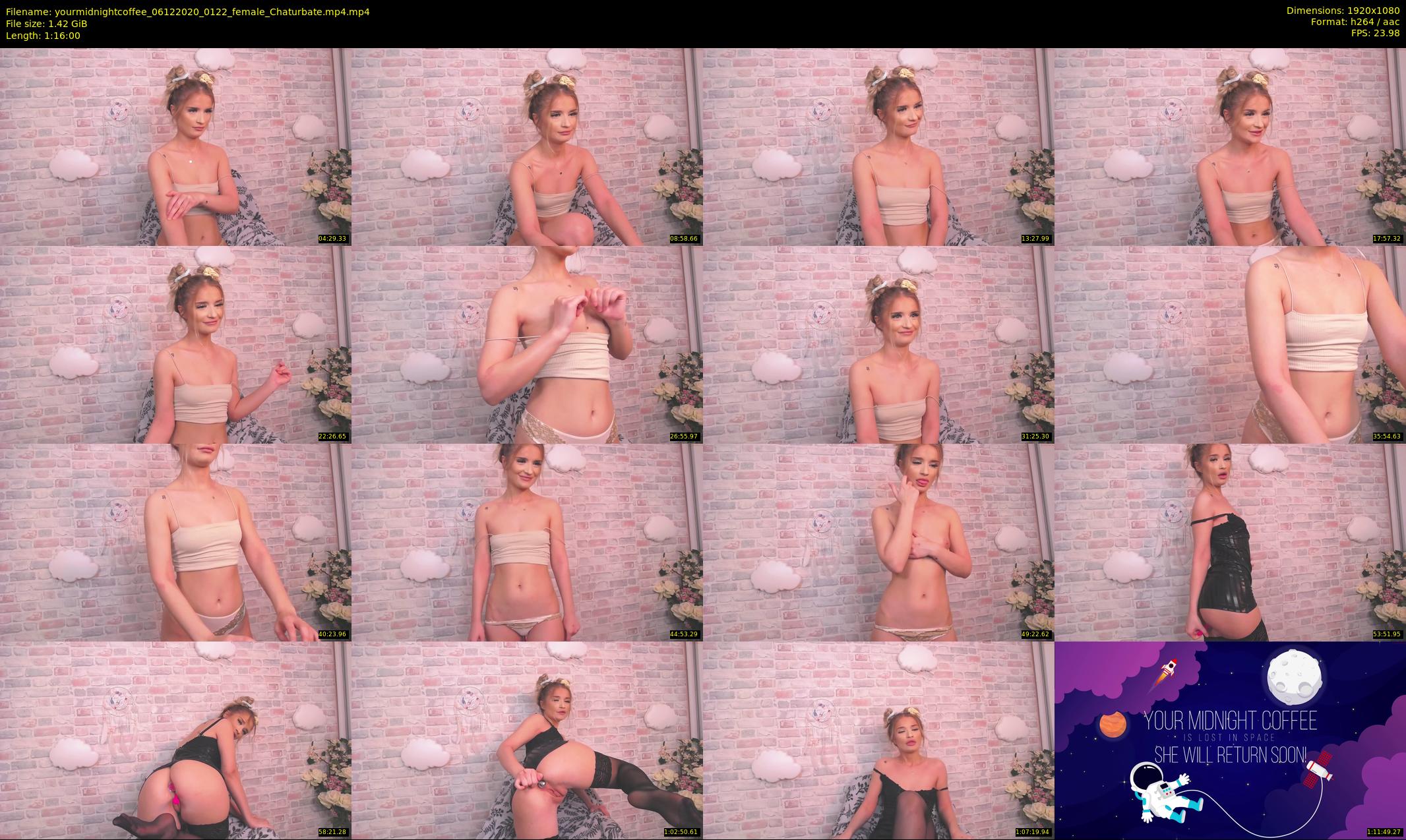 yourmidnightcoffee — 76 minute Chaturbate female cam show recording, 1080p, Dec 6, 2020