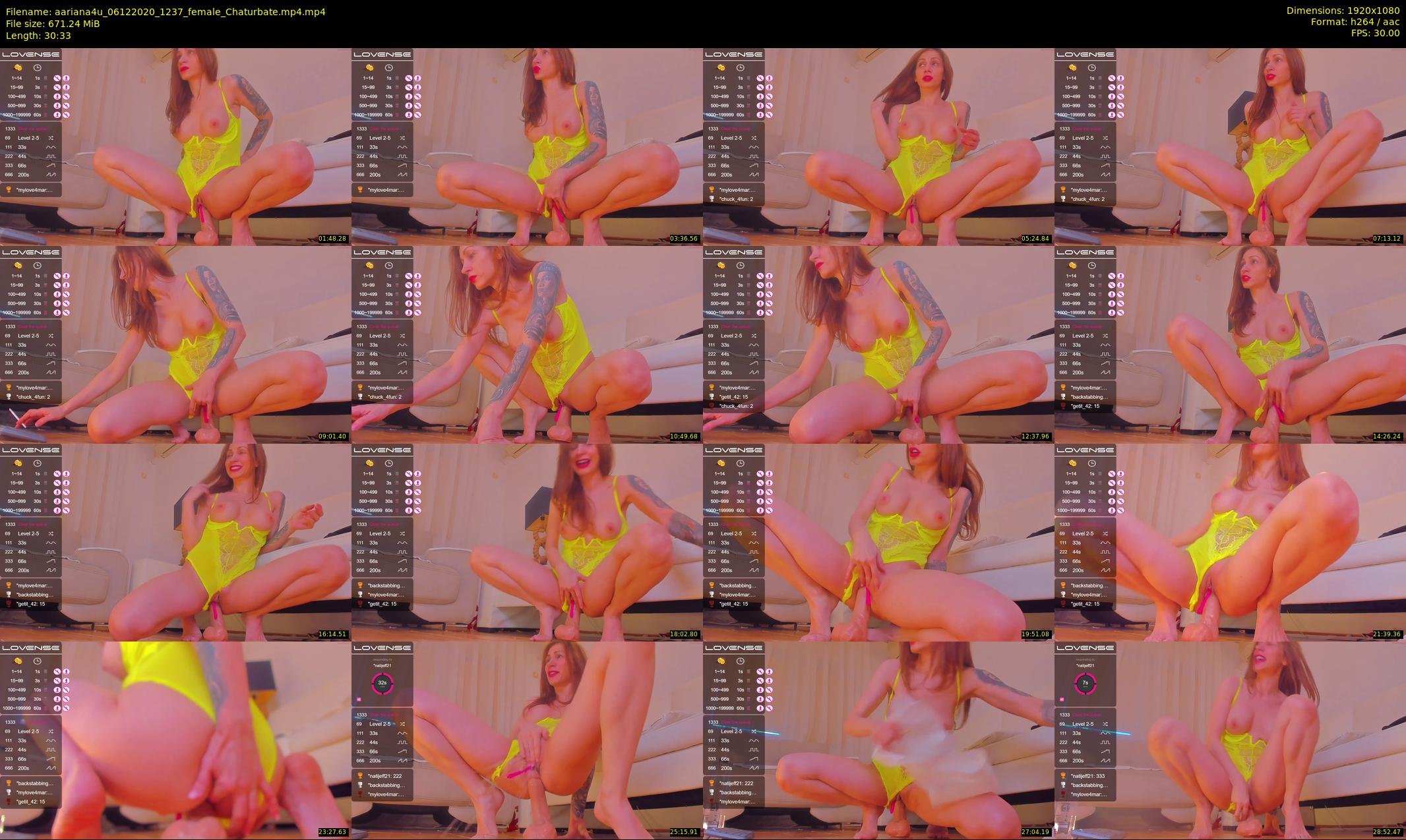 aariana4u — 31 minute Chaturbate female cam show recording, 1080p, Dec 6, 2020