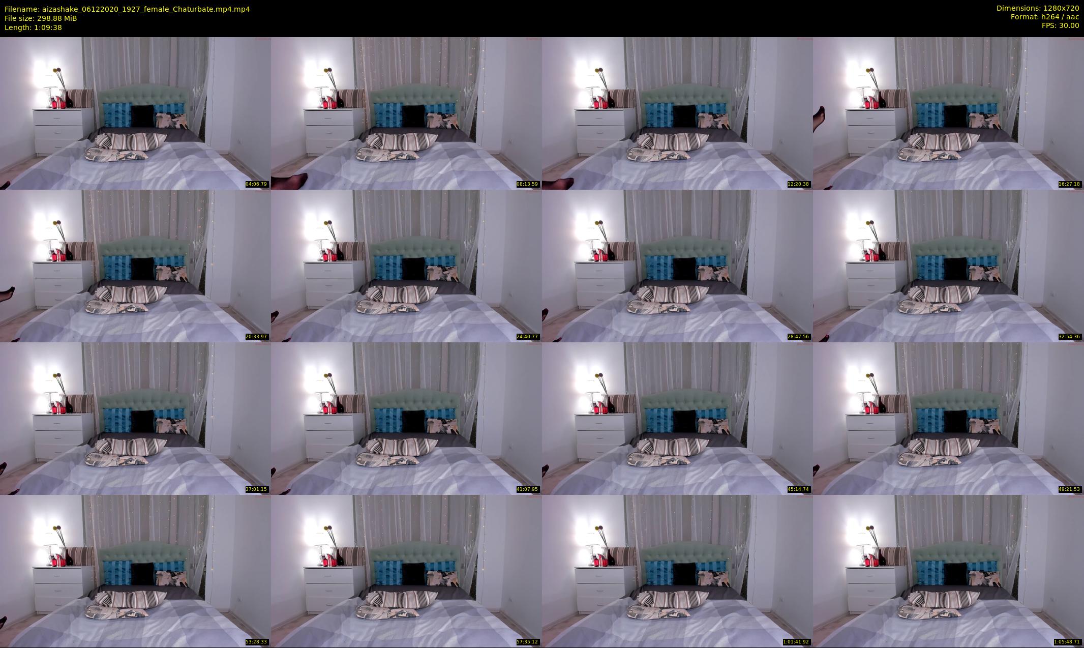 aizashake — 70 minute Chaturbate female cam show recording, 720p, Dec 6, 2020