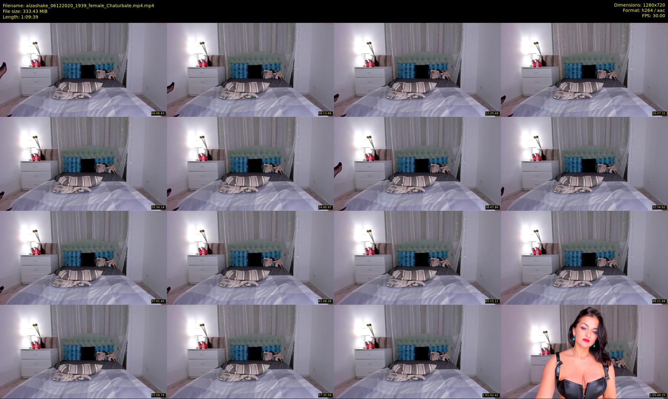 aizashake — 70 minute Chaturbate female cam show recording, 720p, Dec 6, 2020