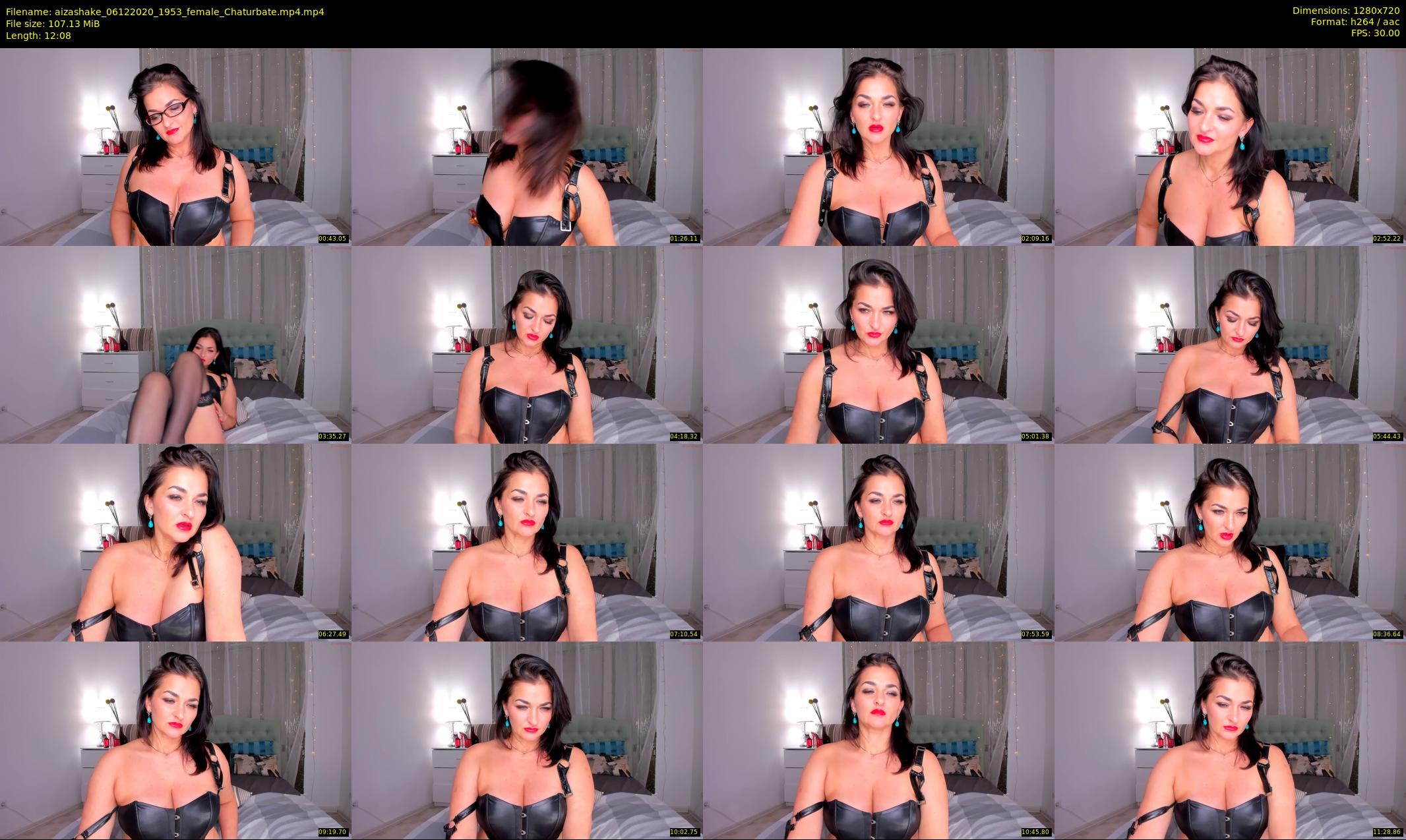 aizashake — 13 minute Chaturbate female cam show recording, 720p, Dec 6, 2020