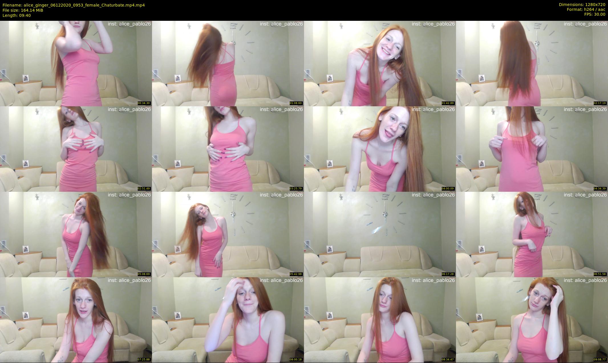 alice_ginger — 10 minute Chaturbate female cam show recording, 720p, Dec 6, 2020