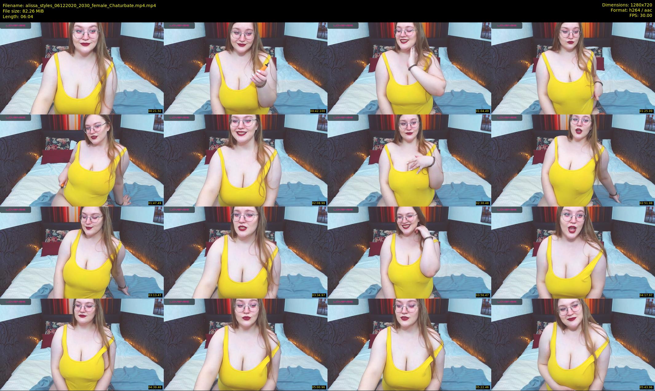 alissa_styles — 7 minute Chaturbate female cam show recording, 720p, Dec 6, 2020