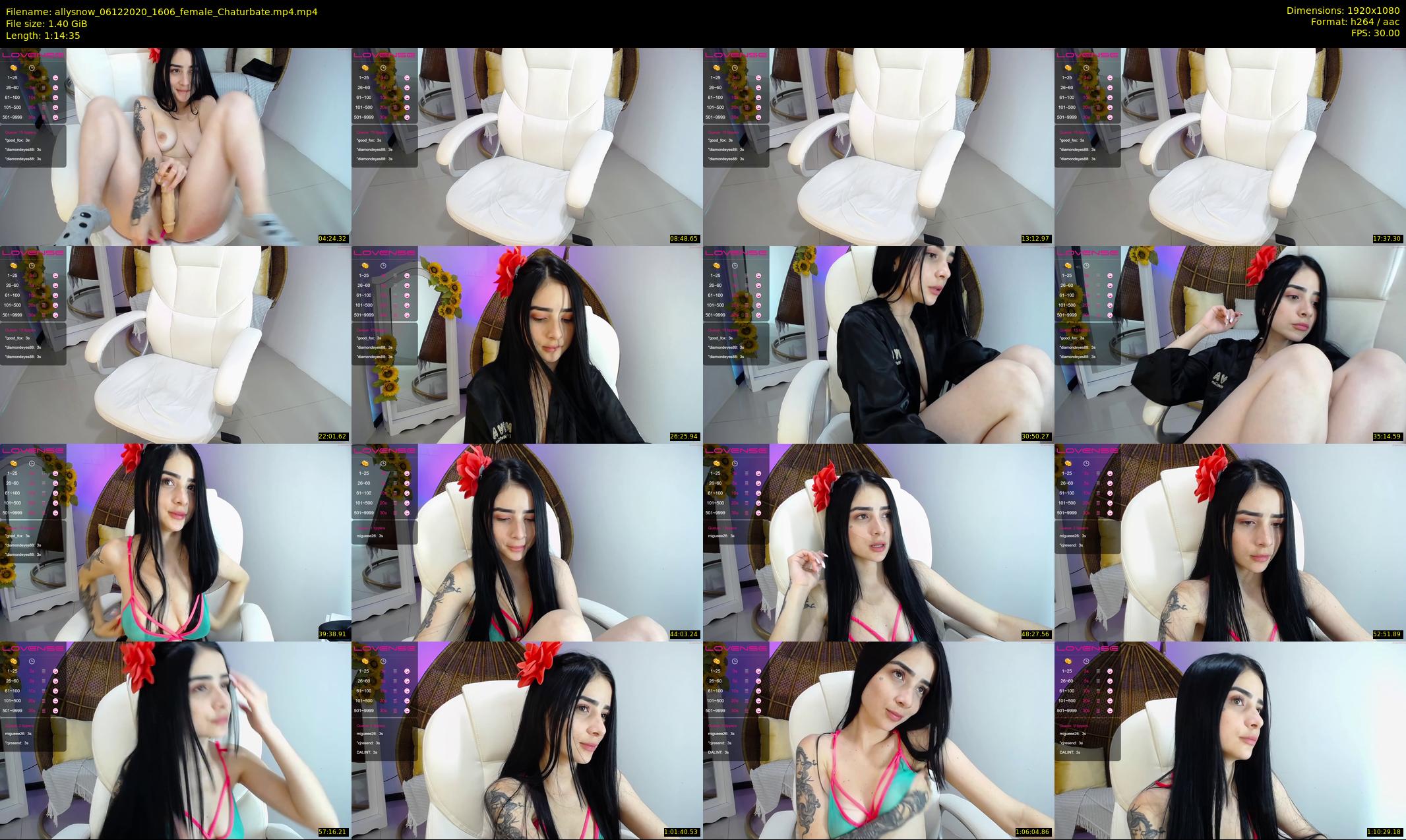 allysnow — 75 minute Chaturbate female cam show recording, 1080p, Dec 6, 2020