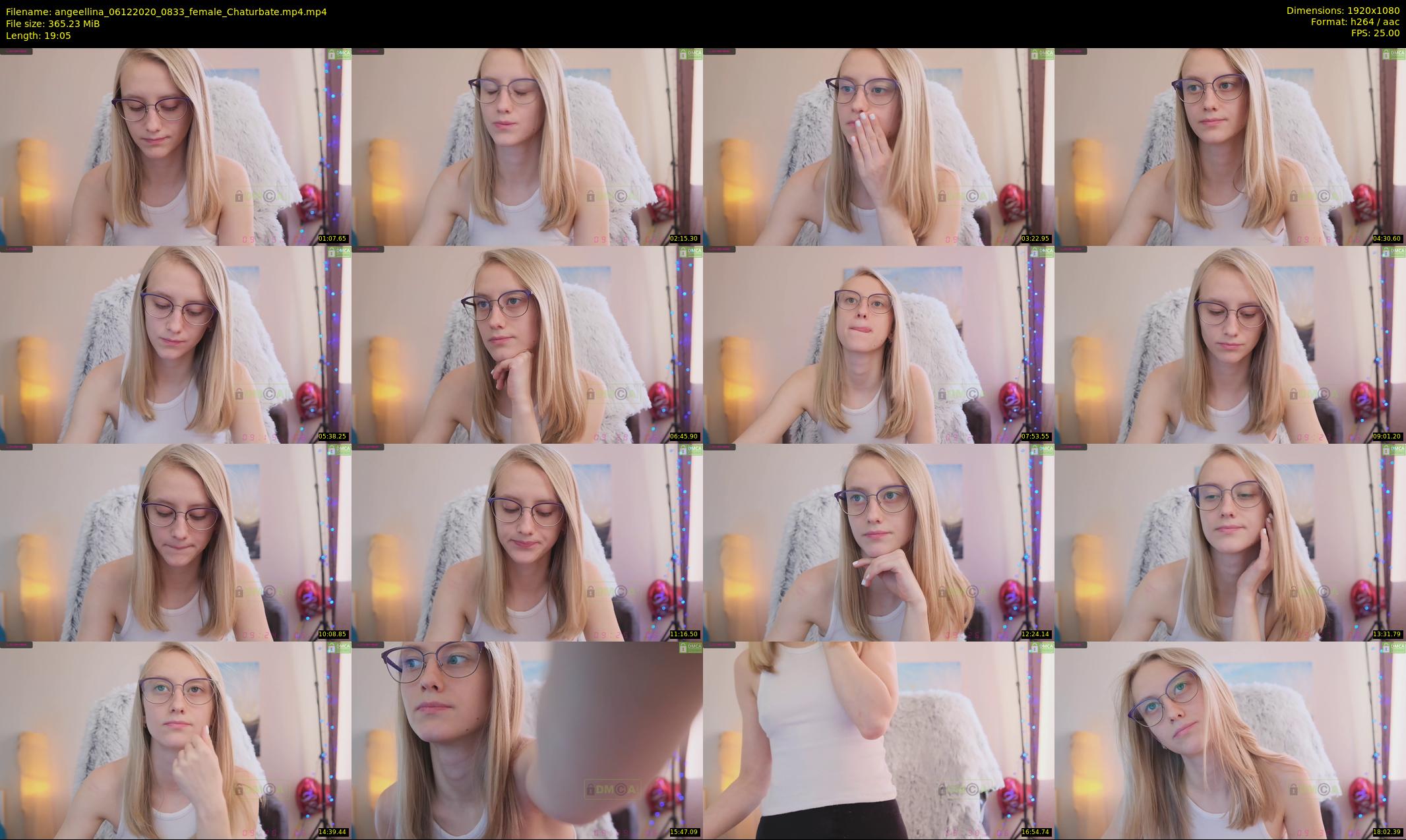 angeellina — 20 minute Chaturbate female cam show recording, 1080p, Dec 6, 2020