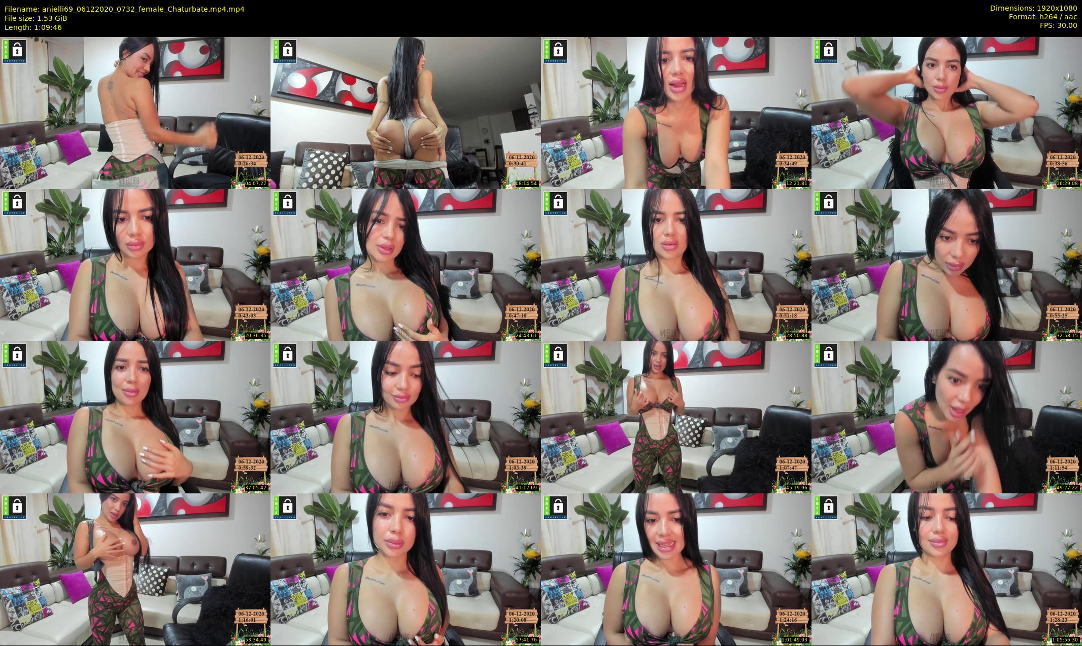 anielli69 — 70 minute Chaturbate female cam show recording, 1080p, Dec 6, 2020