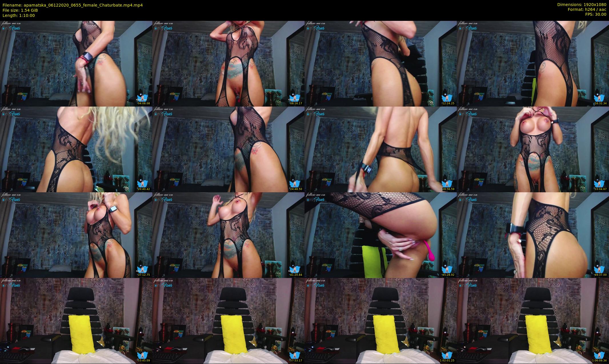 apamatska — 70 minute Chaturbate female cam show recording, 1080p, Dec 6, 2020