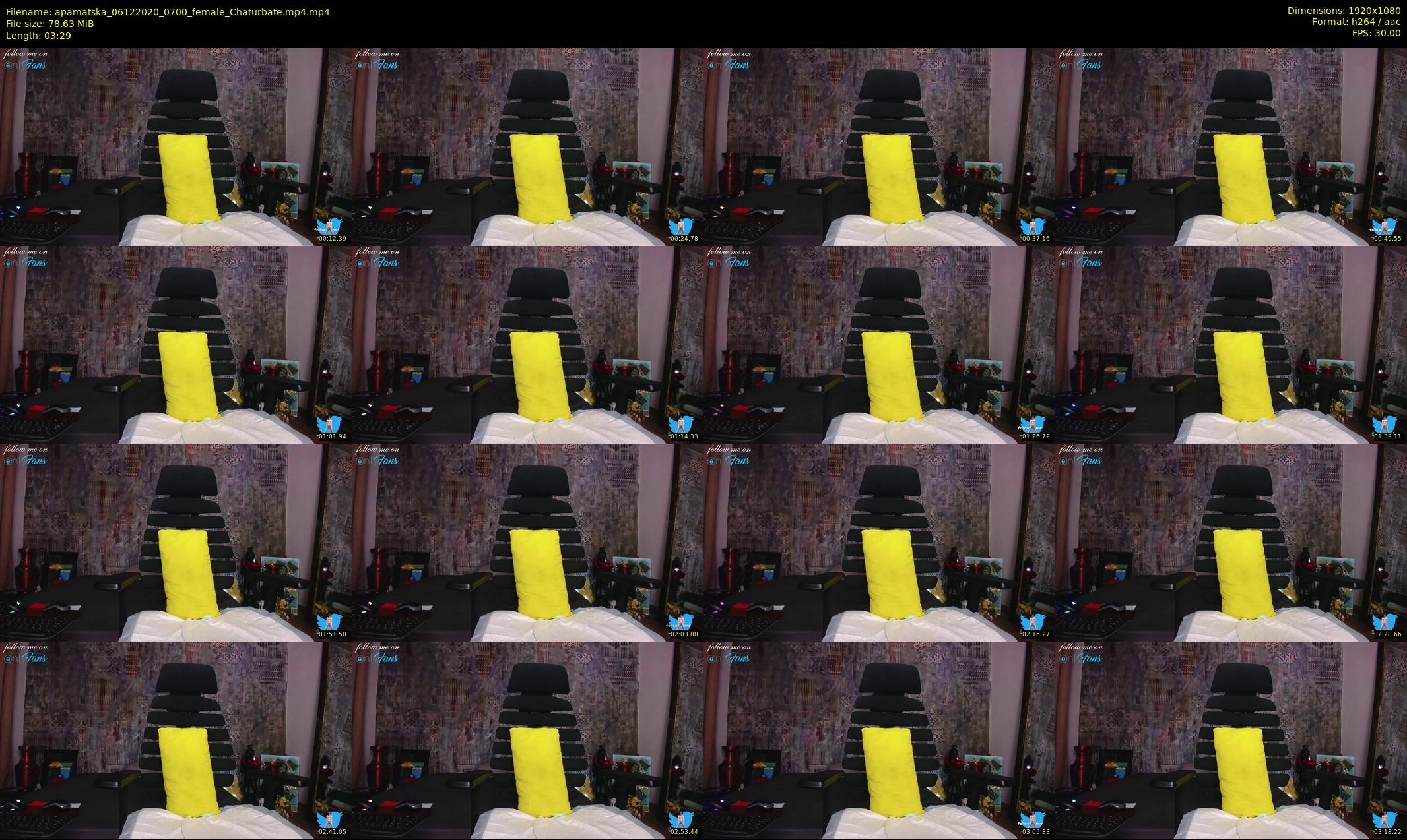 apamatska — 4 minute Chaturbate female cam show recording, 1080p, Dec 6, 2020