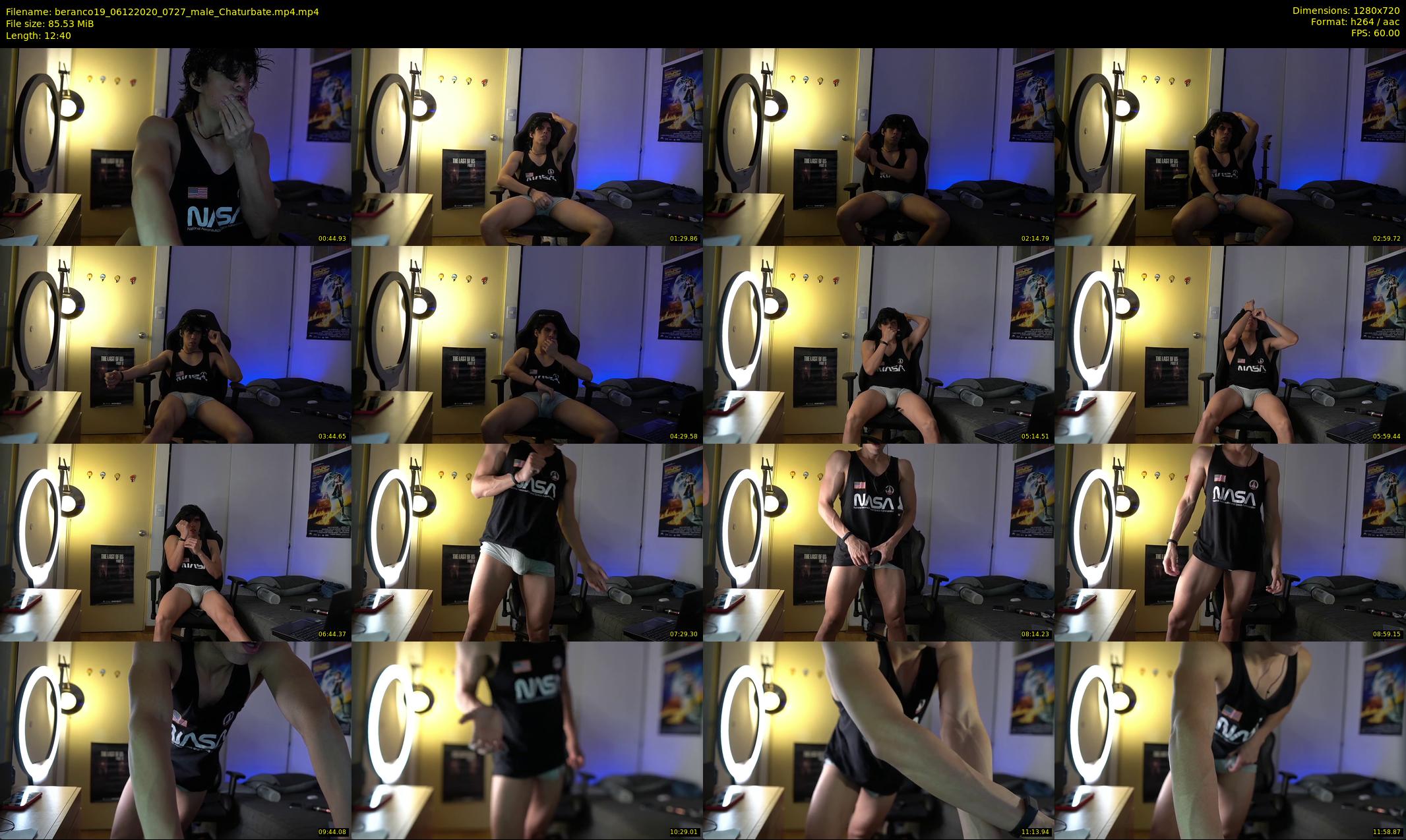 beranco19 — 13 minute Chaturbate male cam show recording, 720p, Dec 6, 2020